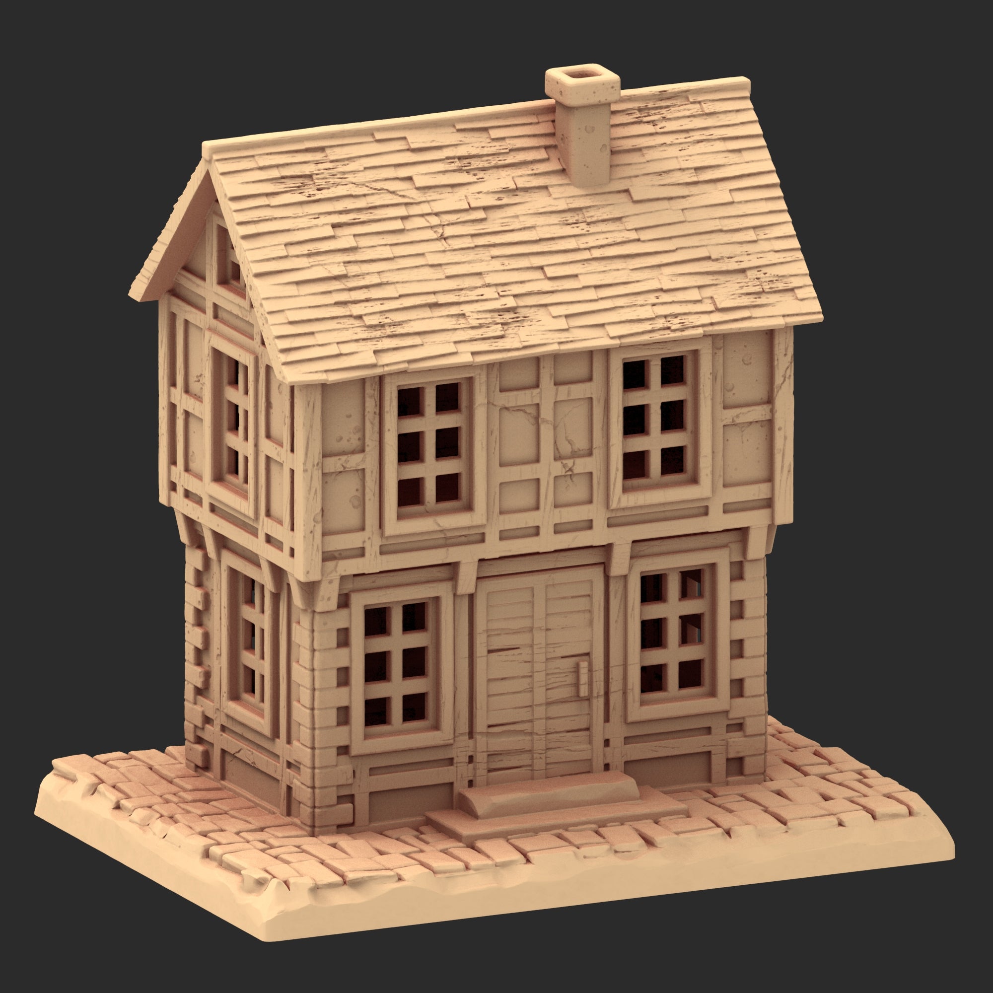 Market Town Part 3 - x10 Buildings, x6 Stalls