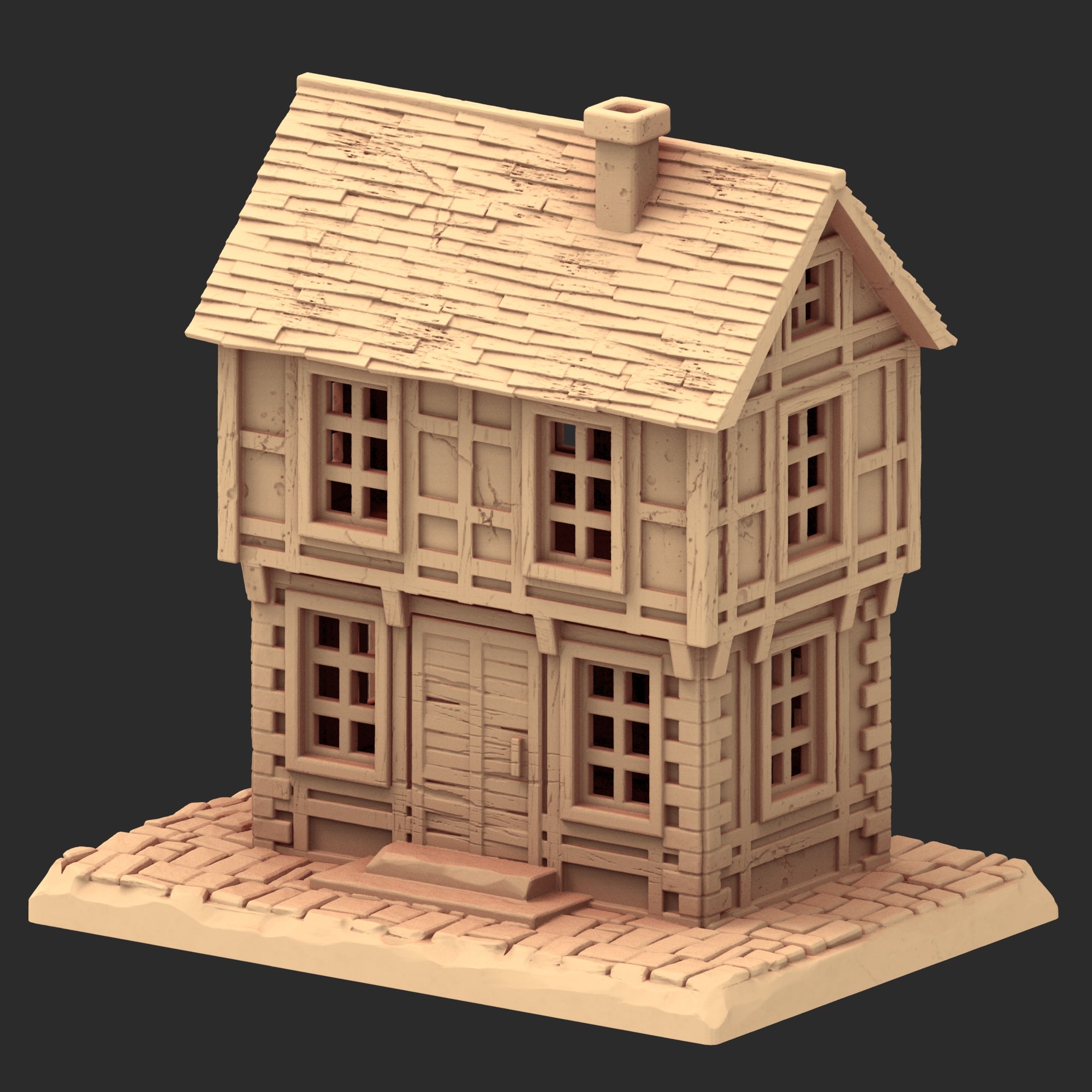 Market Town Part 3 - x10 Buildings, x6 Stalls