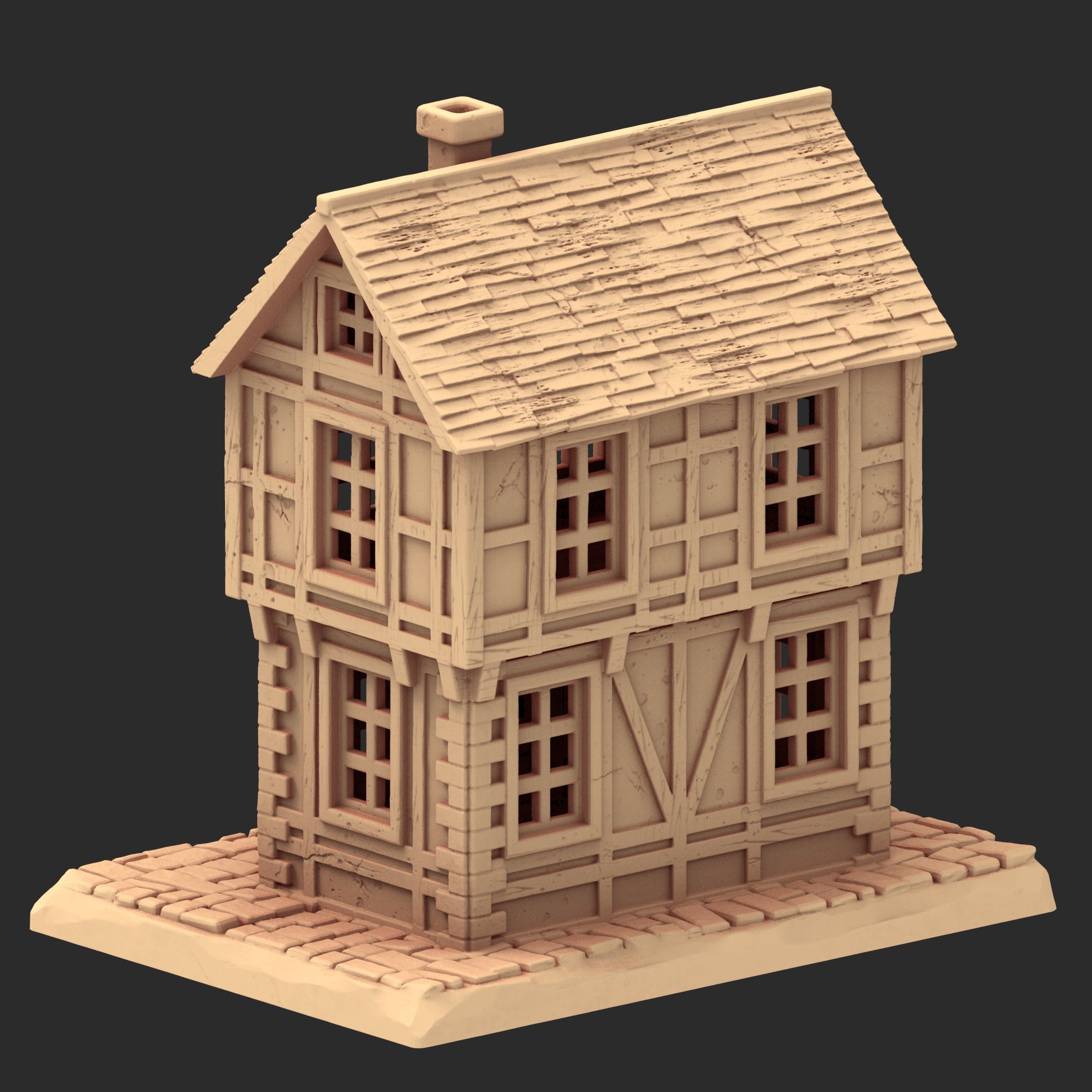 Market Town Part 3 - x10 Buildings, x6 Stalls