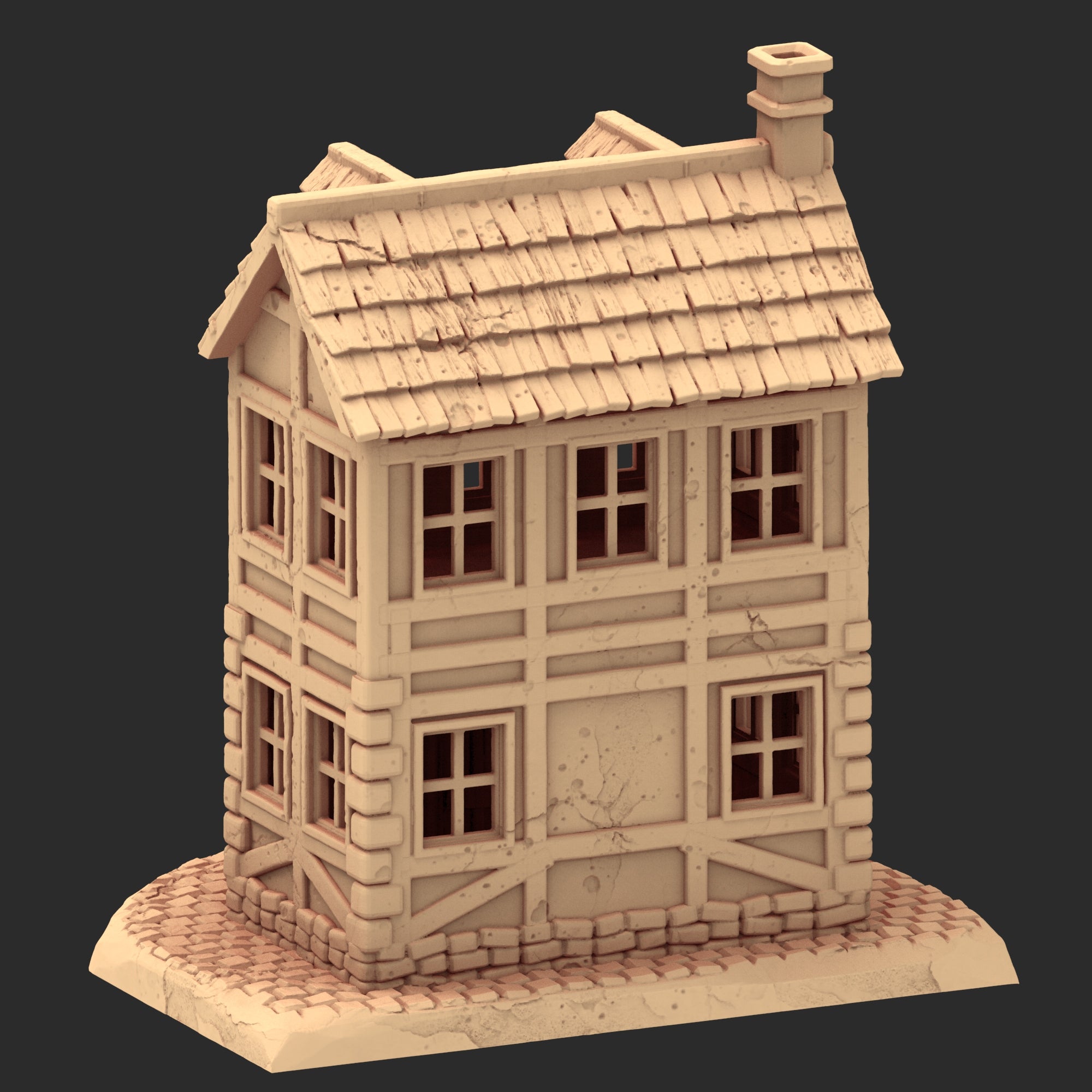 Market Town Part 3 - x10 Buildings, x6 Stalls