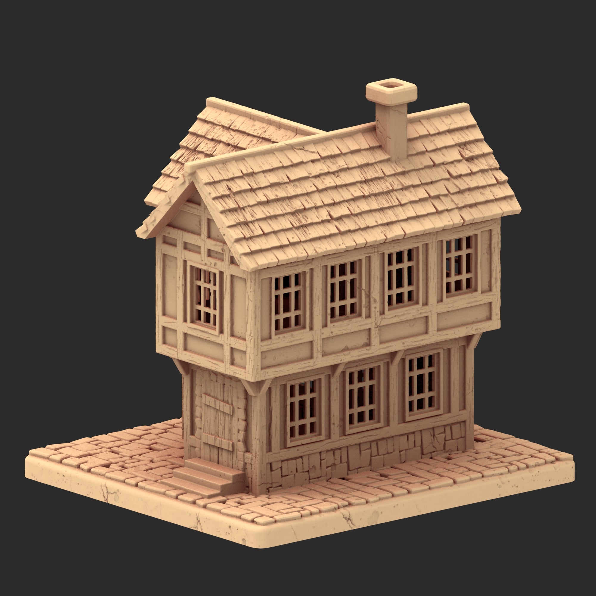 Market Town Part 3 - x10 Buildings, x6 Stalls