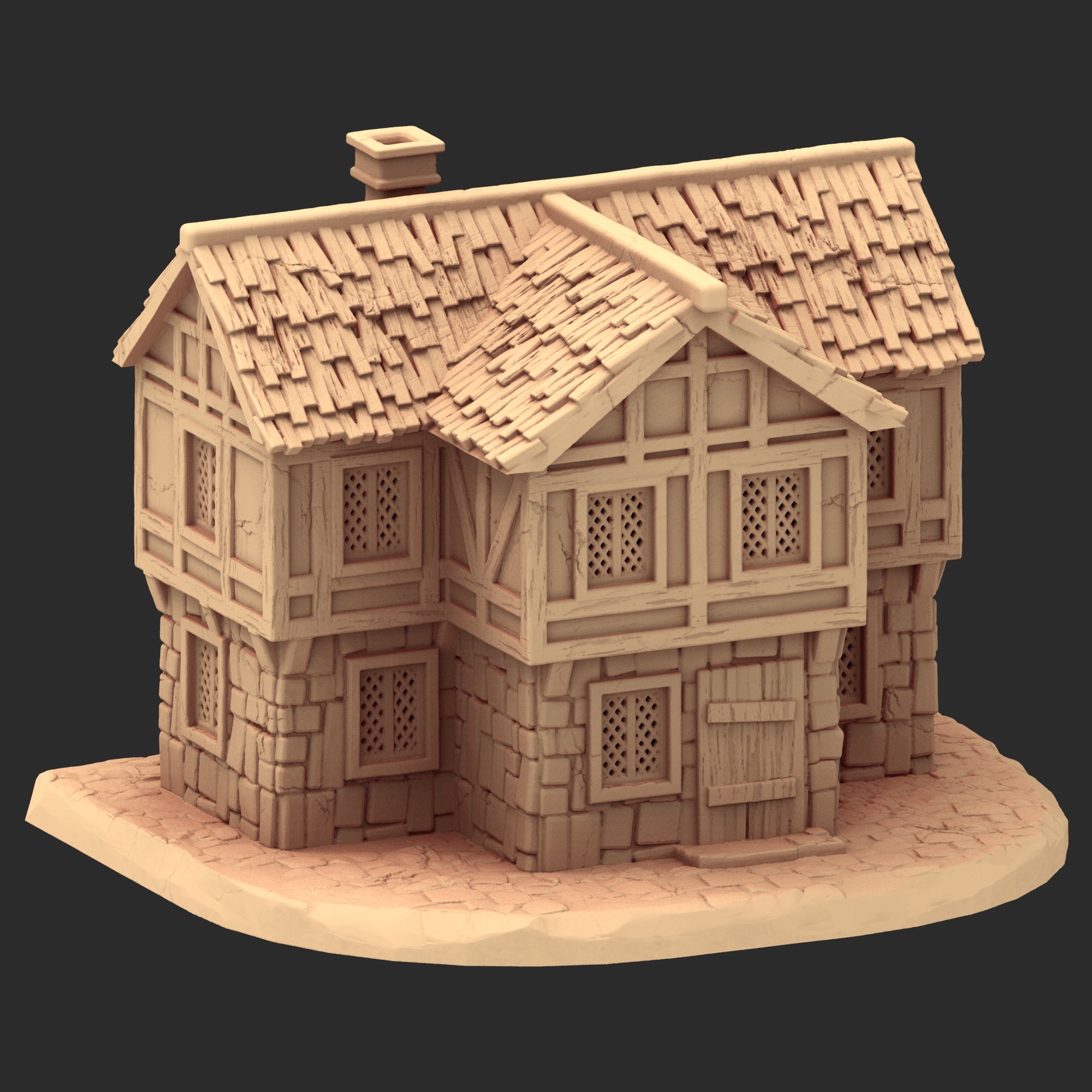 Market Town Part 3 - x10 Buildings, x6 Stalls