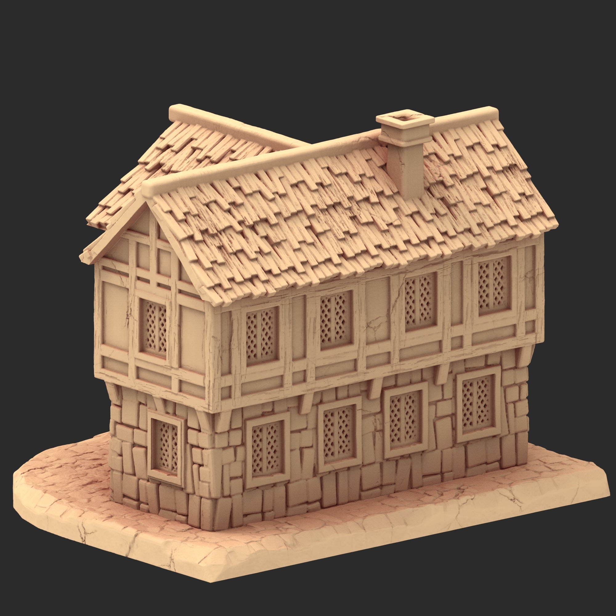 Market Town Part 3 - x10 Buildings, x6 Stalls