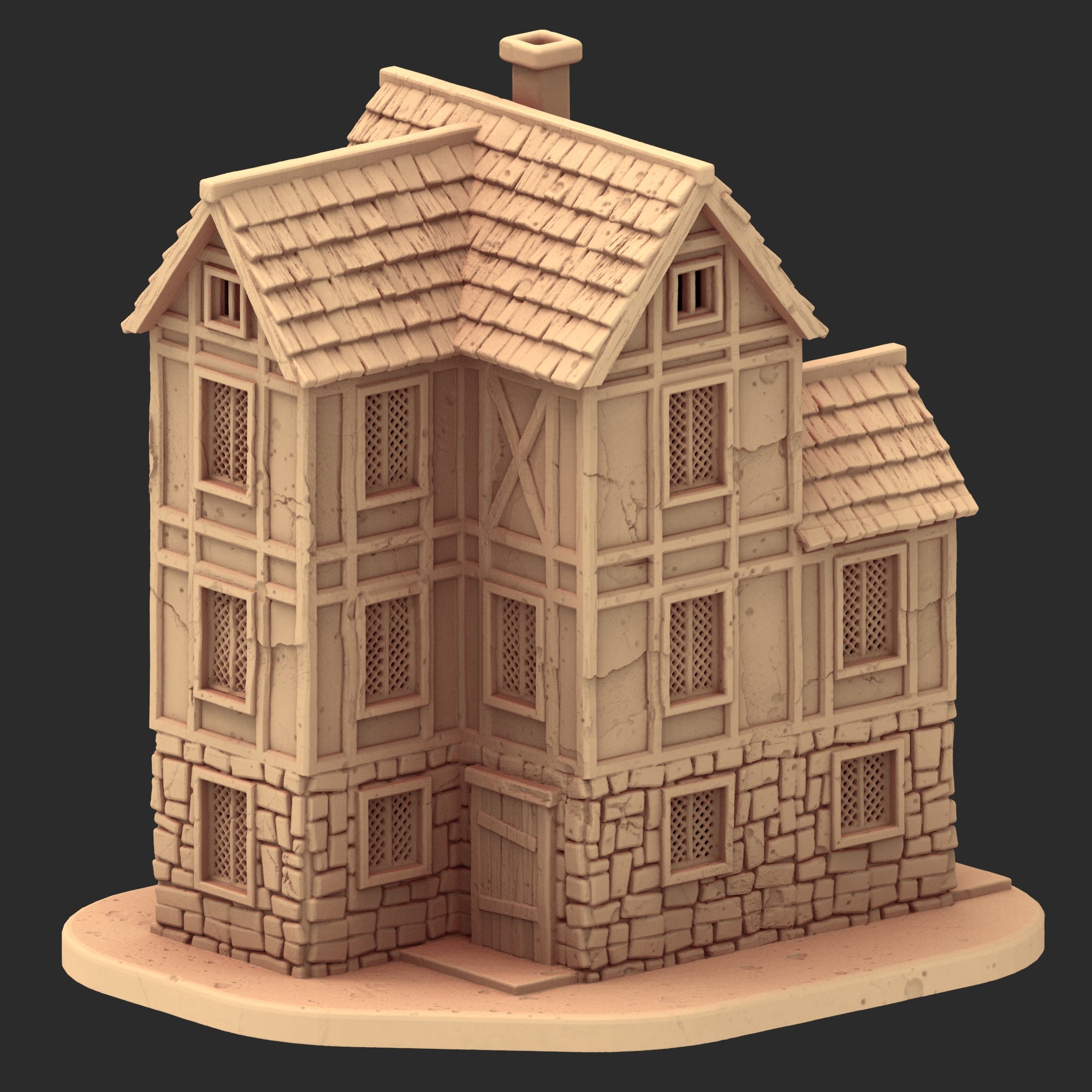 Market Town Part 3 - x10 Buildings, x6 Stalls