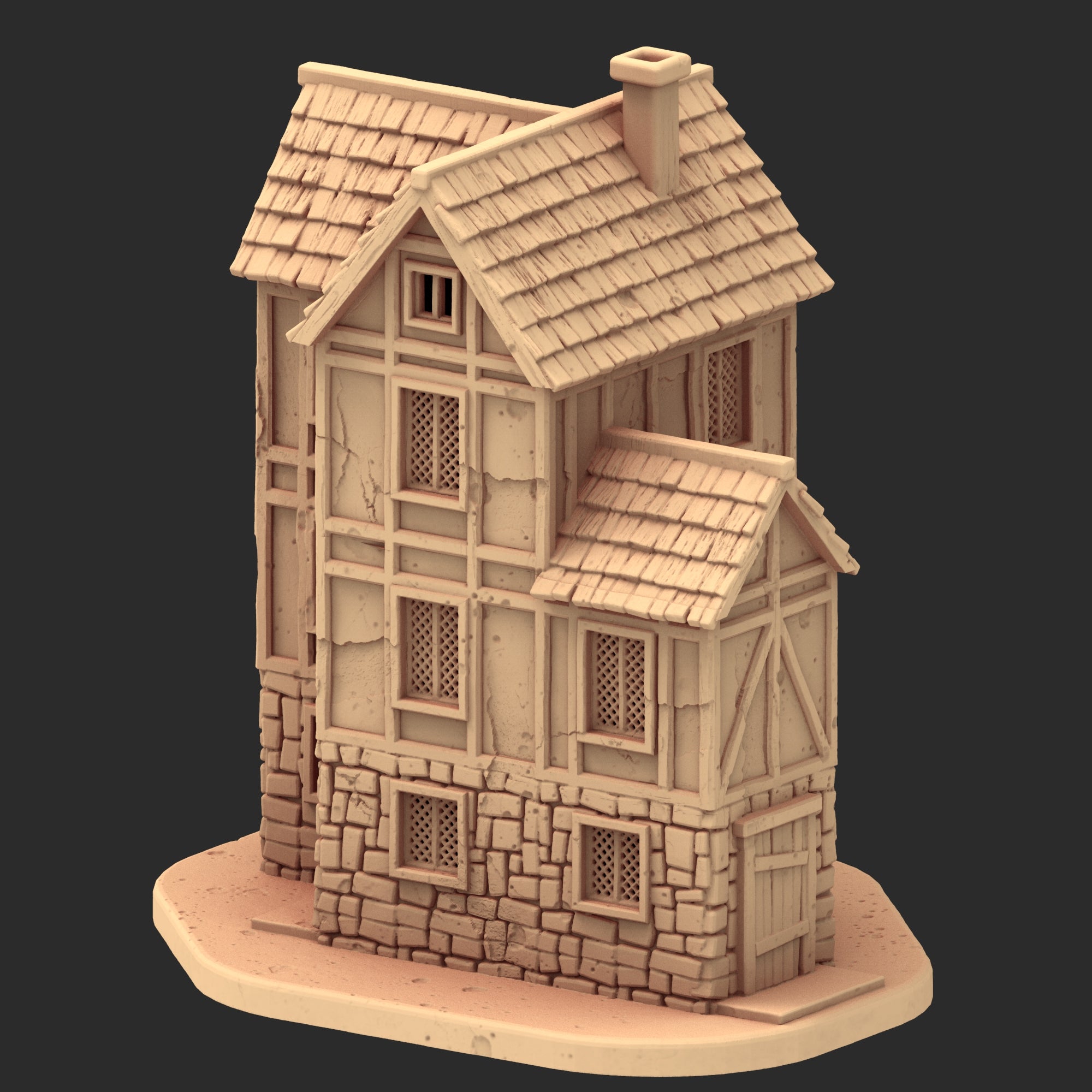 Market Town Part 3 - x10 Buildings, x6 Stalls