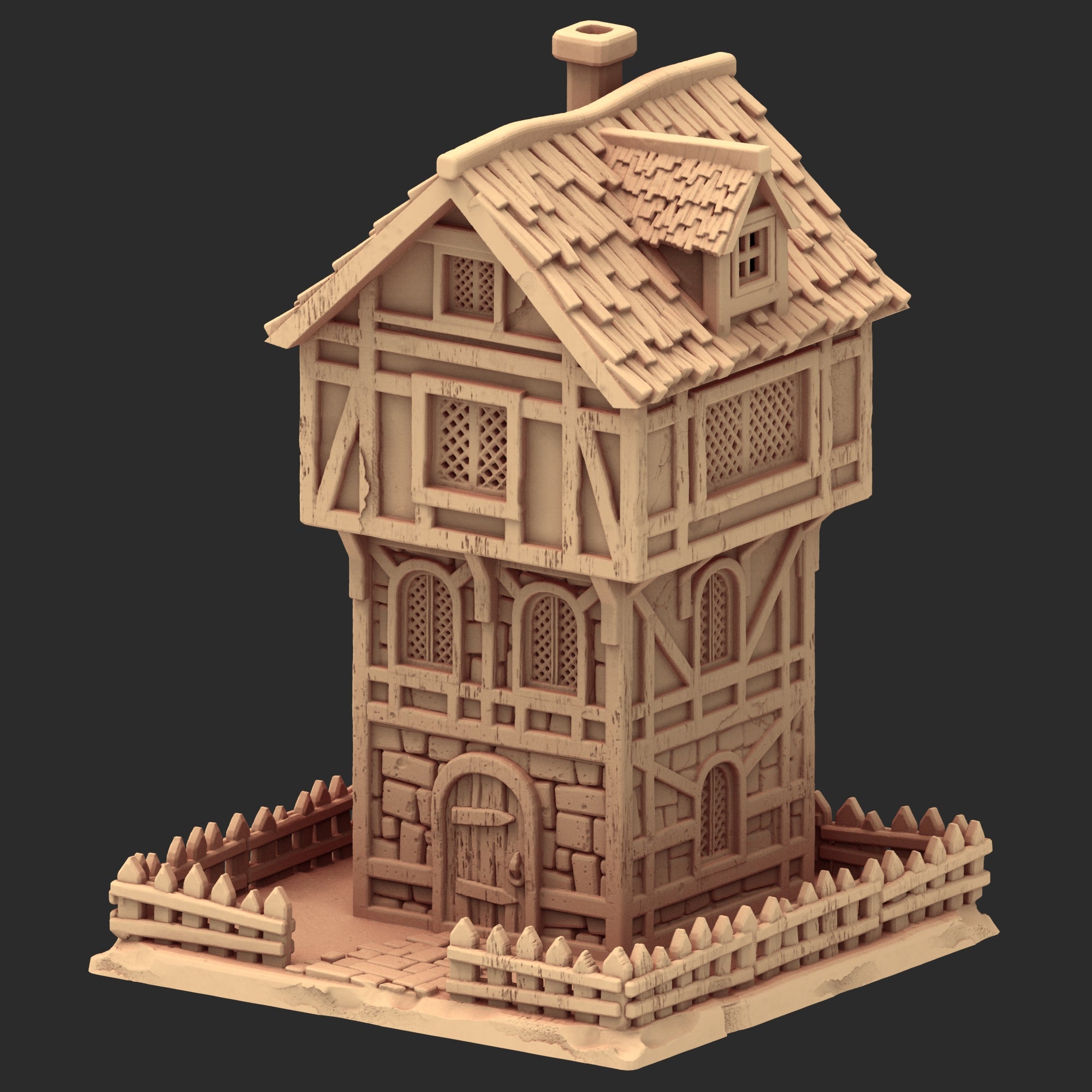 Market Town Part 3 - x10 Buildings, x6 Stalls