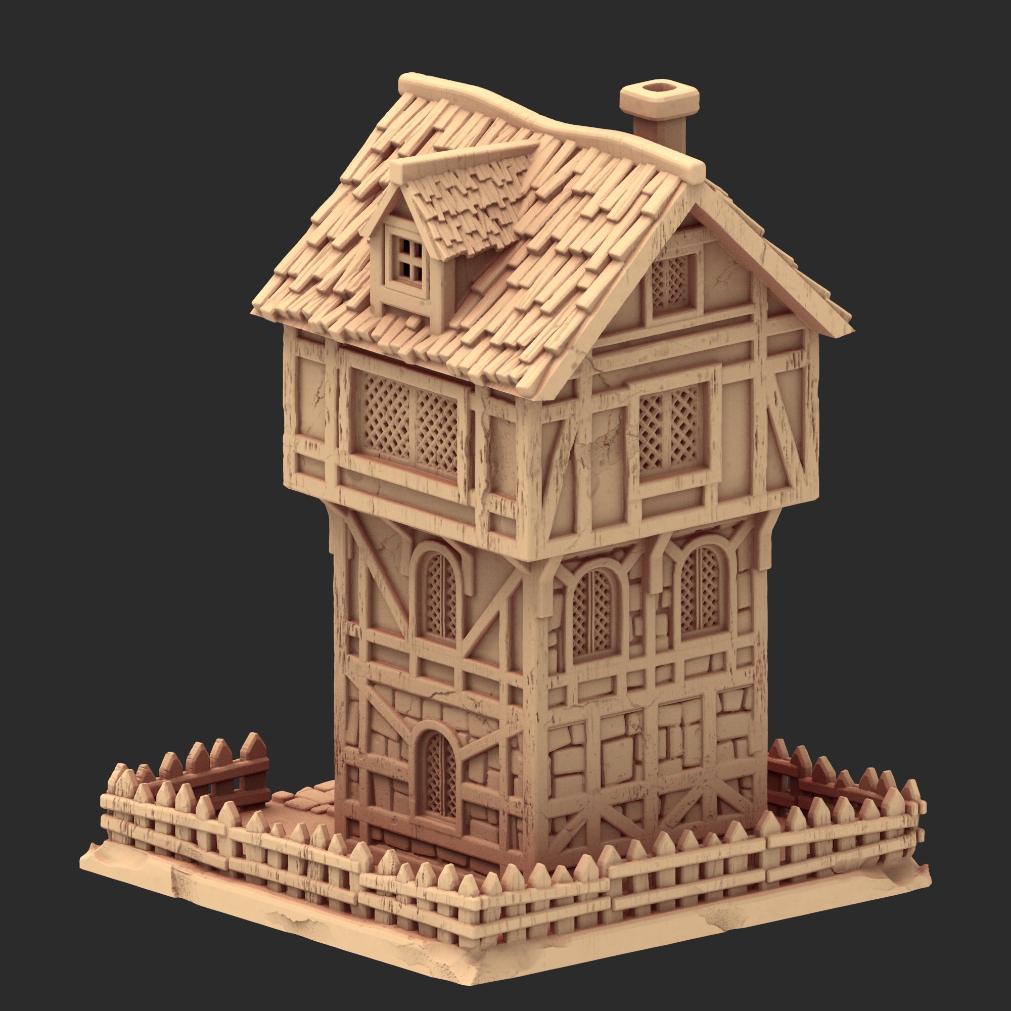 Market Town Part 3 - x10 Buildings, x6 Stalls