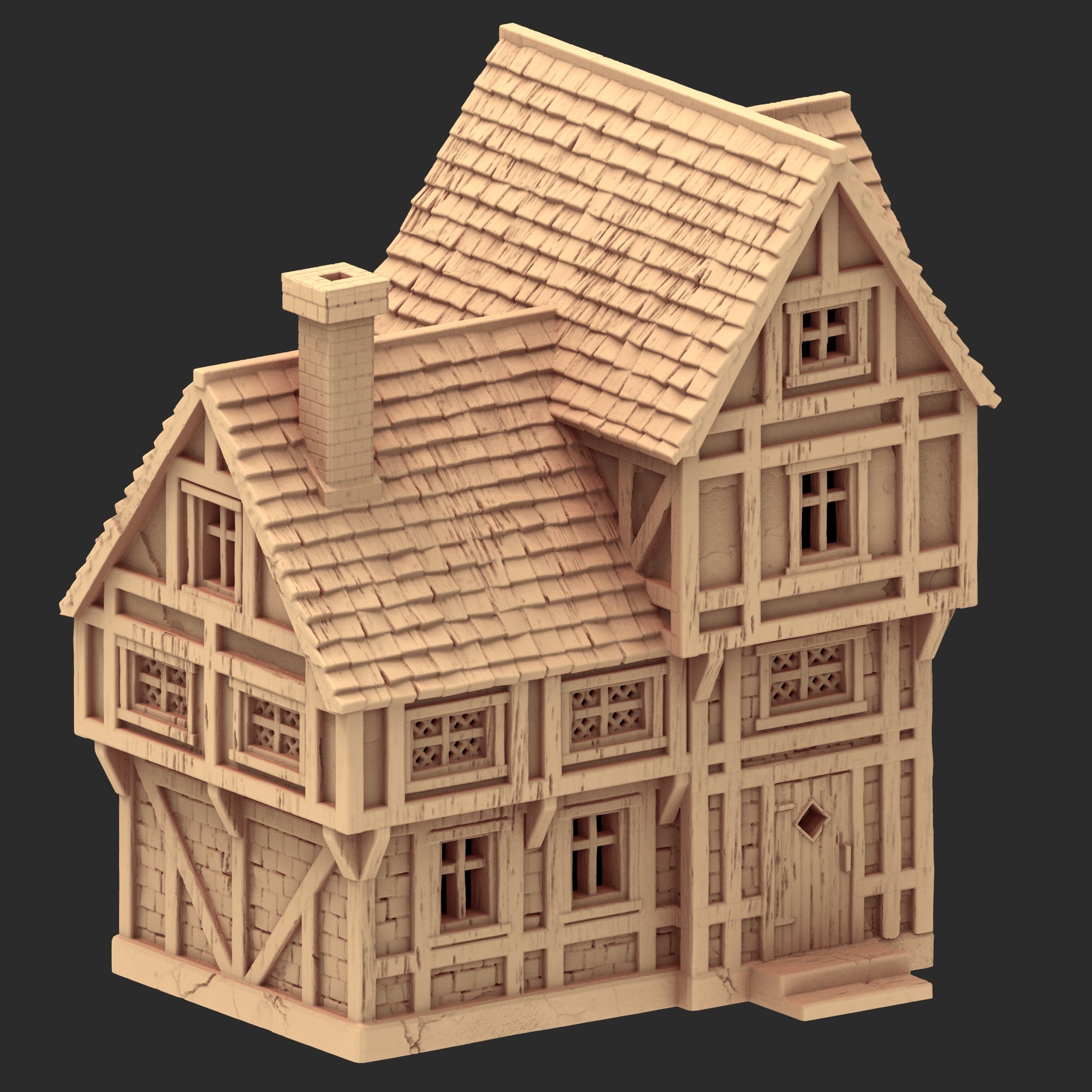 Market Town Part 4 - x11 Buildings, x5 Stalls