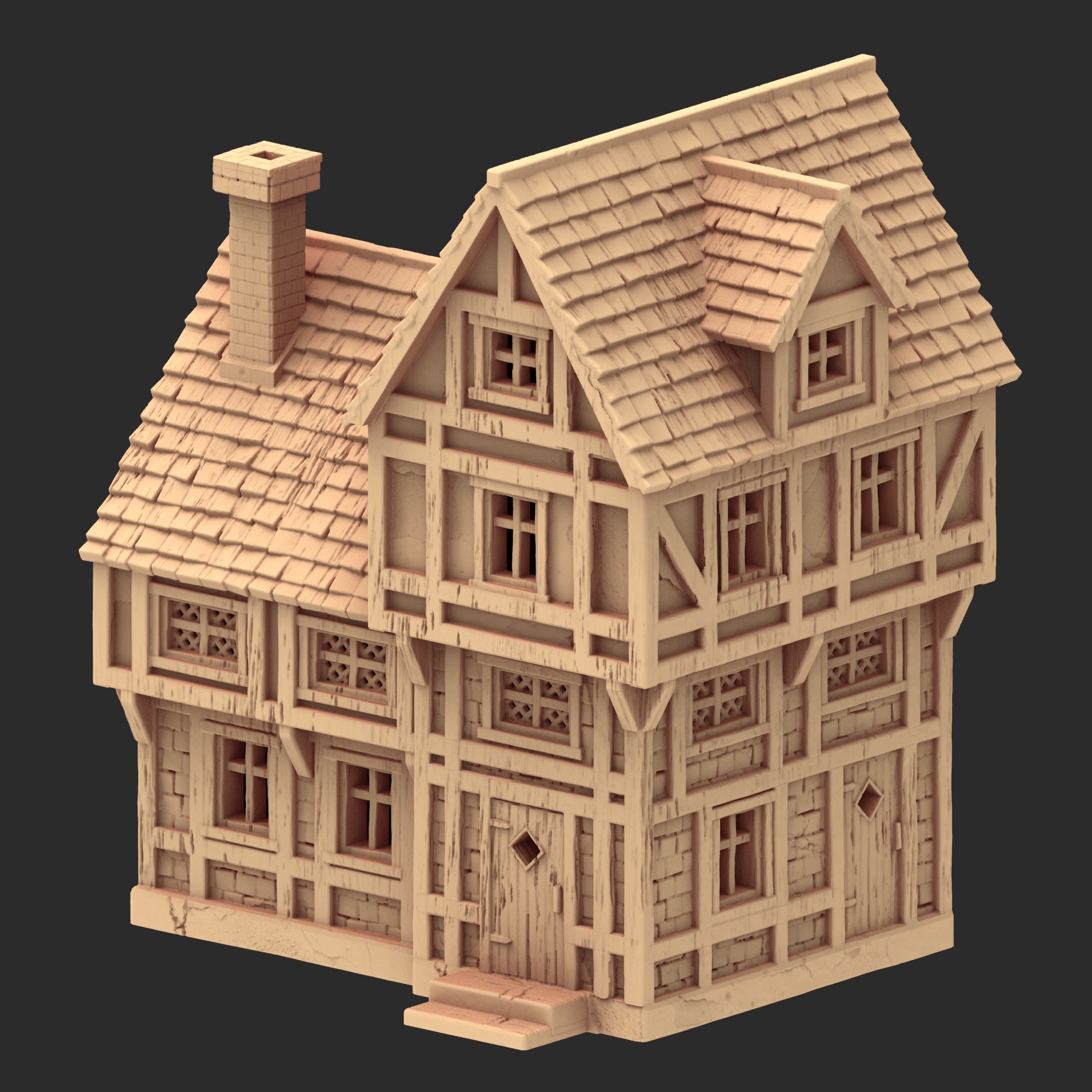 Market Town Part 4 - x11 Buildings, x5 Stalls