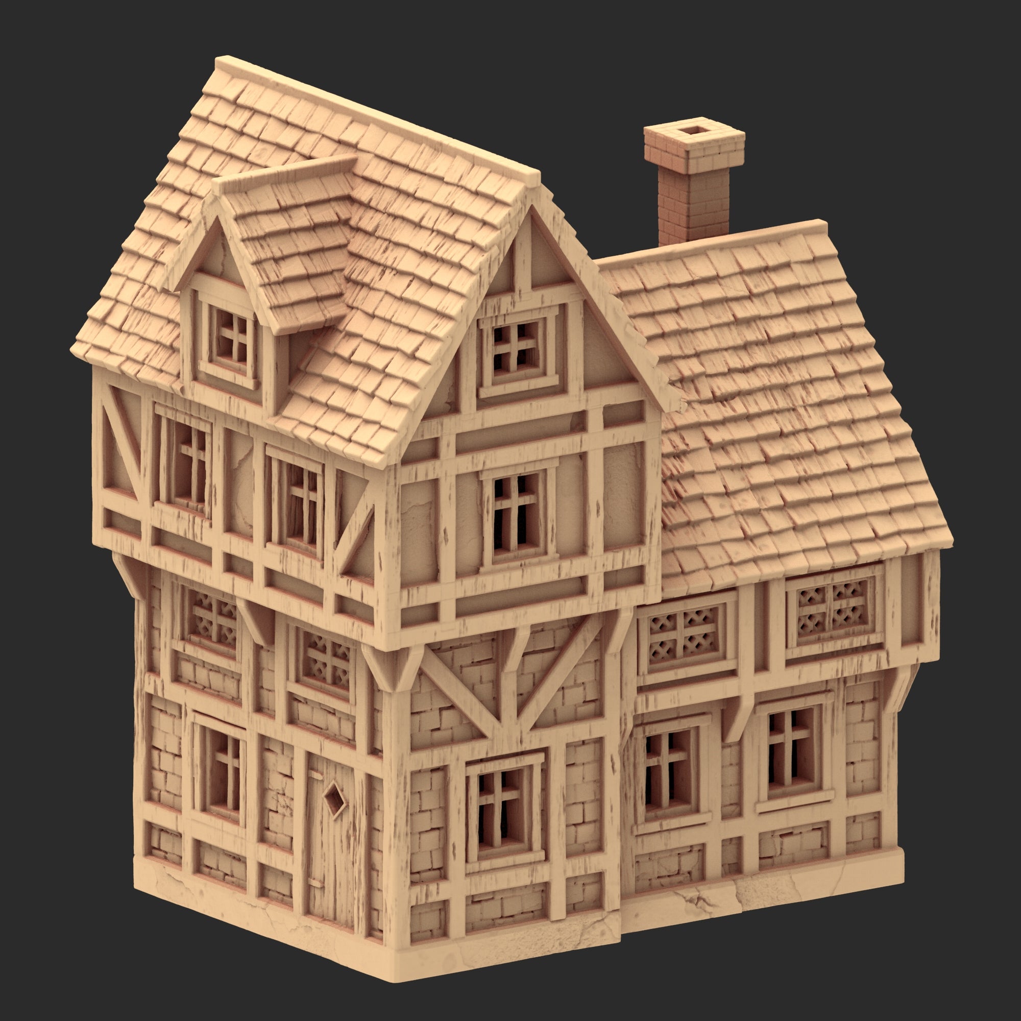 Market Town Part 4 - x11 Buildings, x5 Stalls