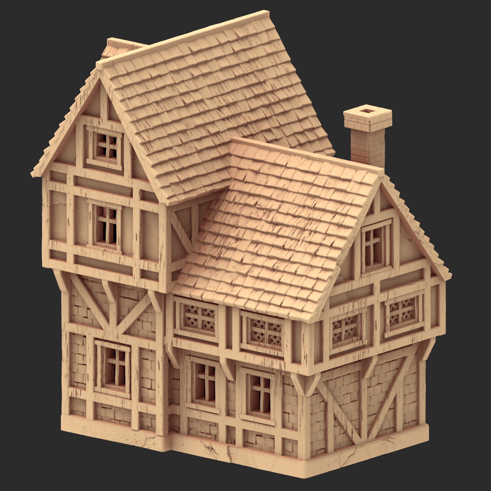 Market Town Part 4 - x11 Buildings, x5 Stalls