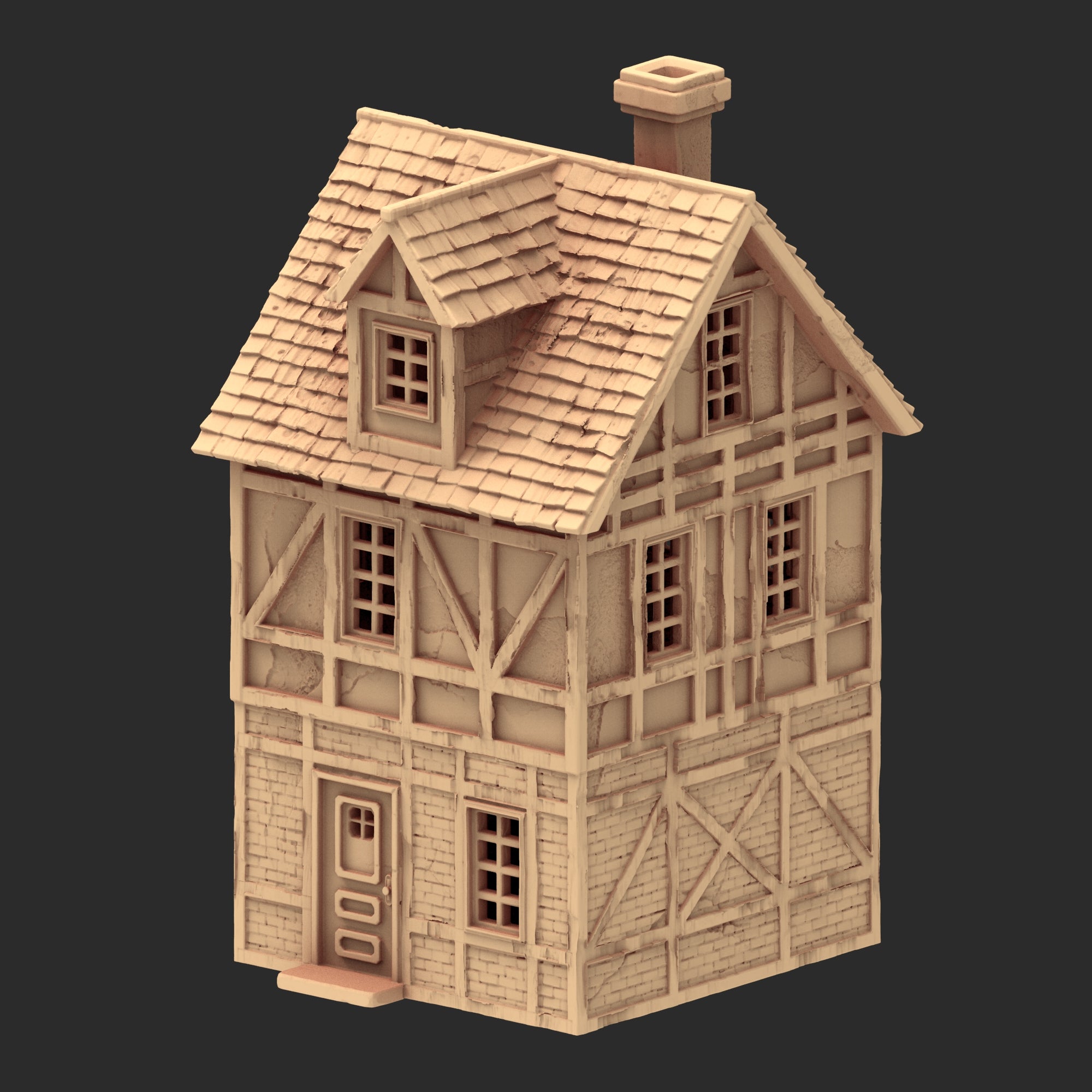 Market Town Part 4 - x11 Buildings, x5 Stalls