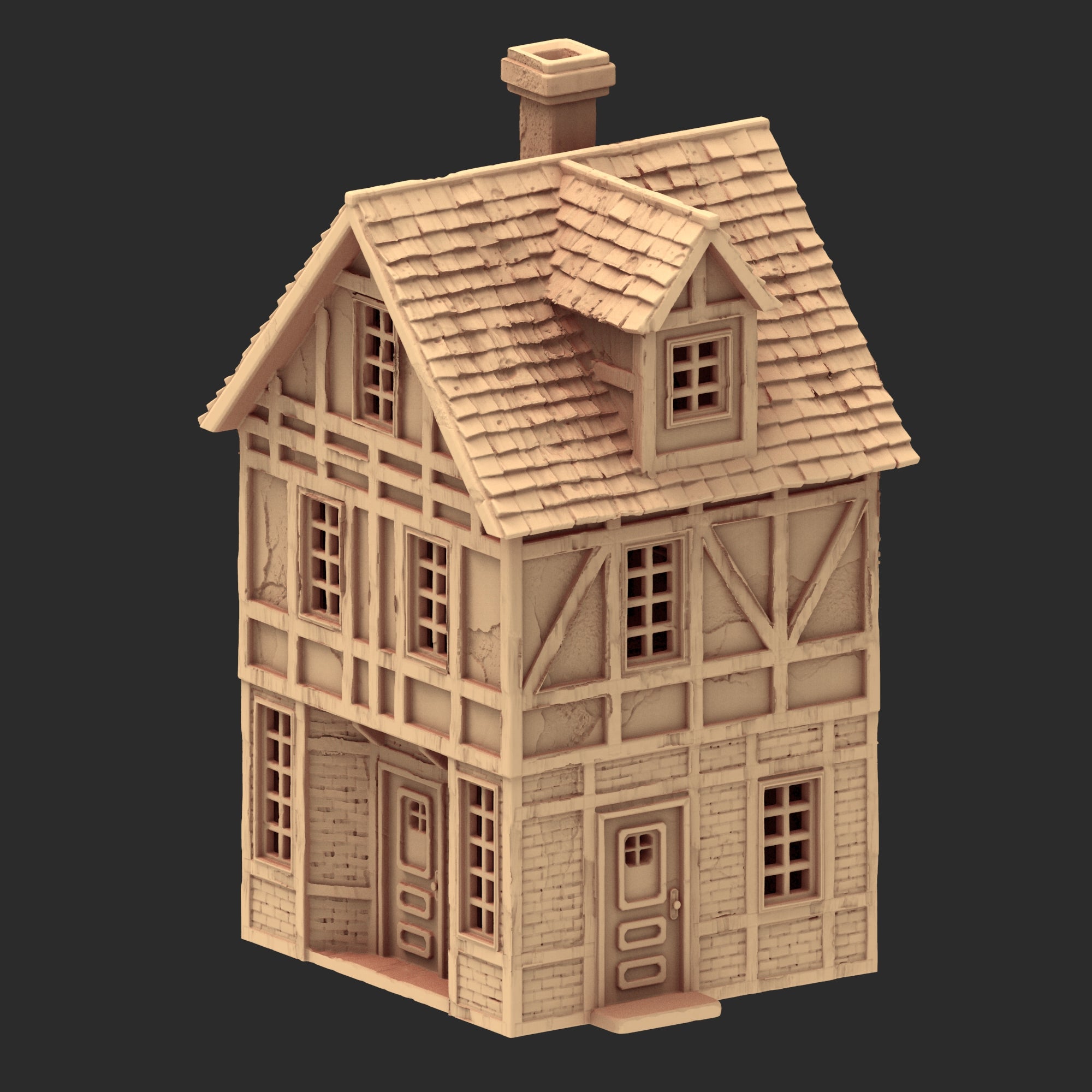 Market Town Part 4 - x11 Buildings, x5 Stalls