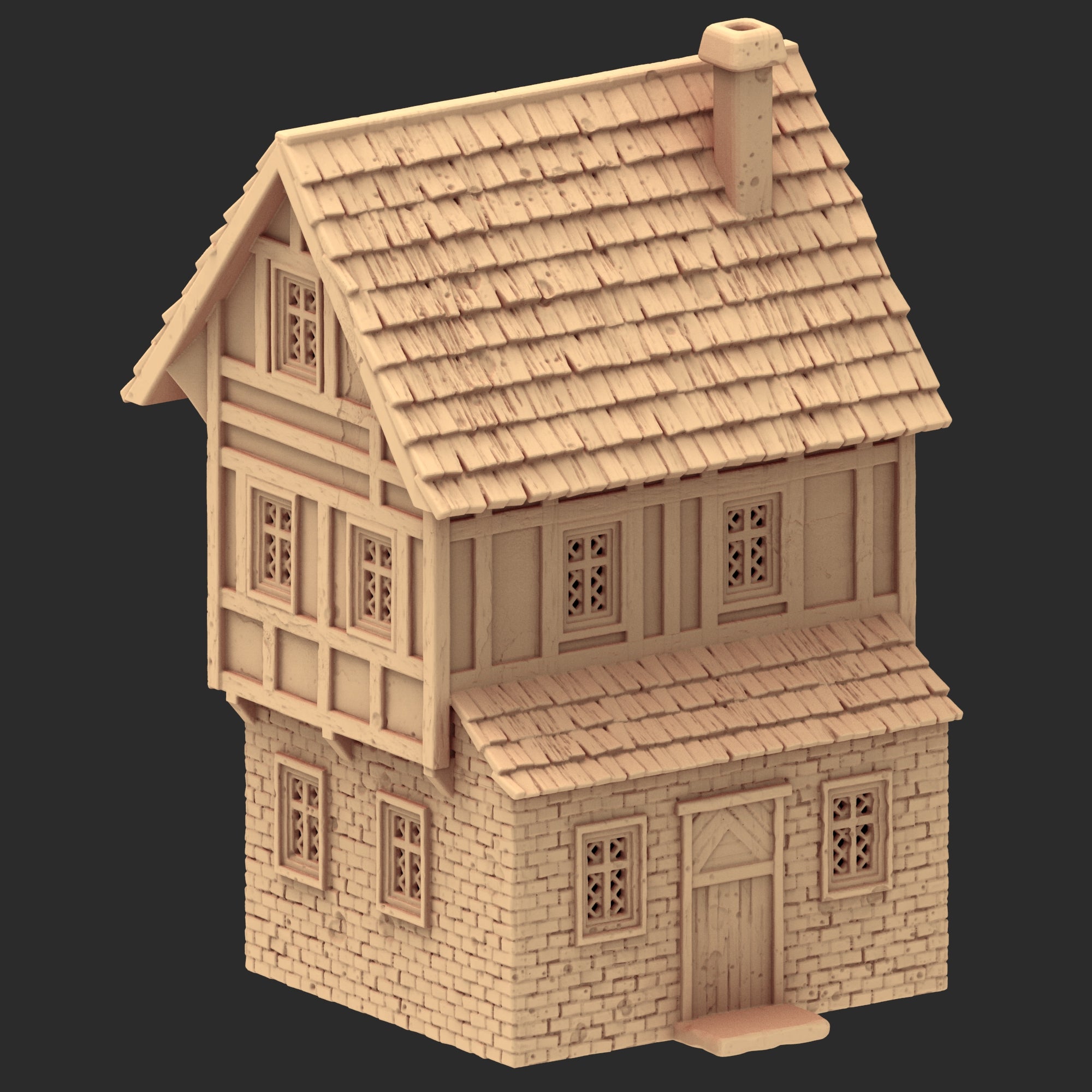 Market Town Part 4 - x11 Buildings, x5 Stalls