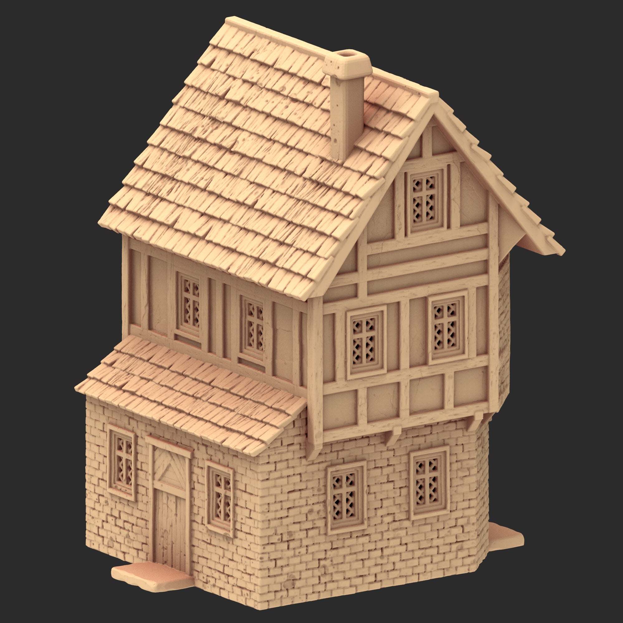 Market Town Part 4 - x11 Buildings, x5 Stalls