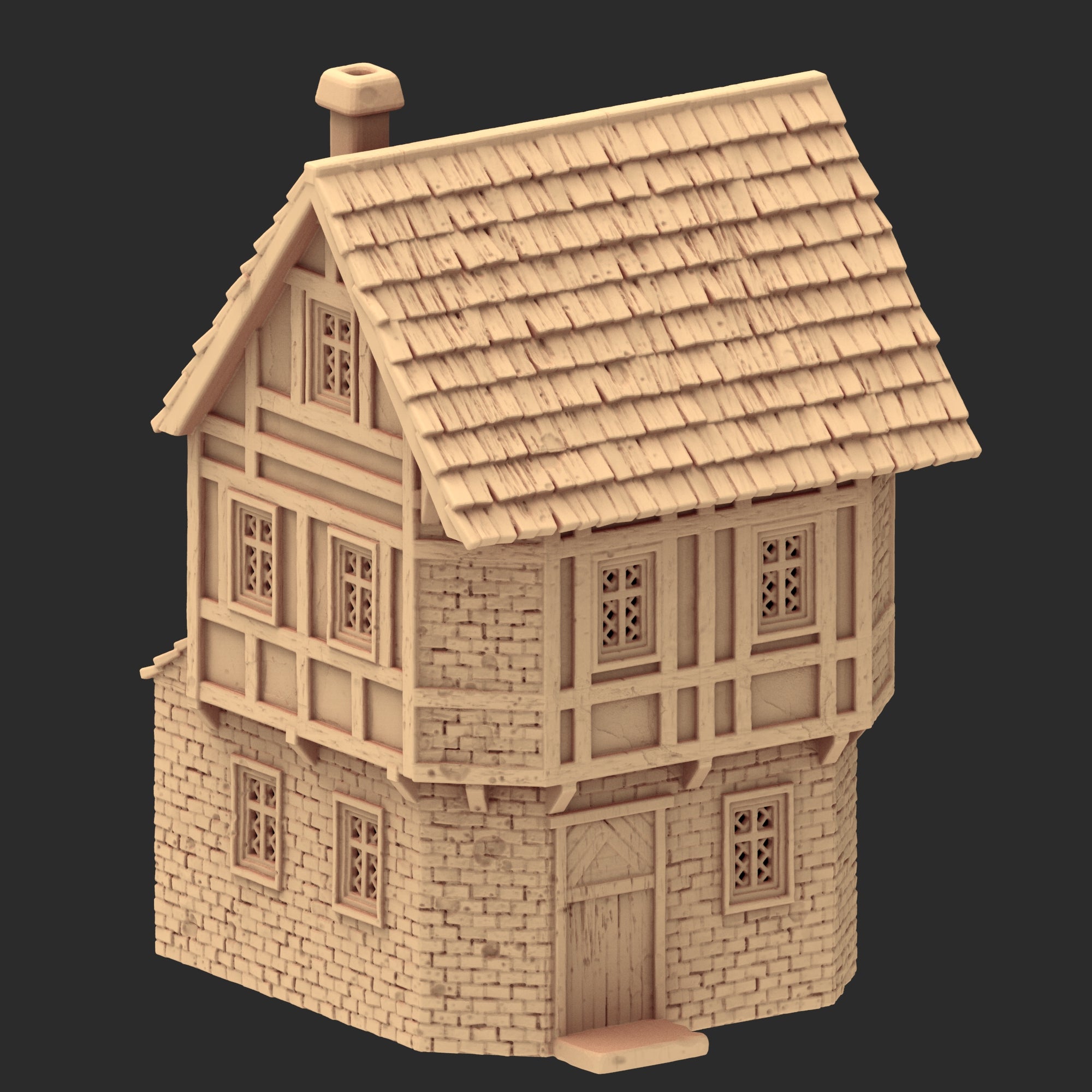 Market Town Part 4 - x11 Buildings, x5 Stalls