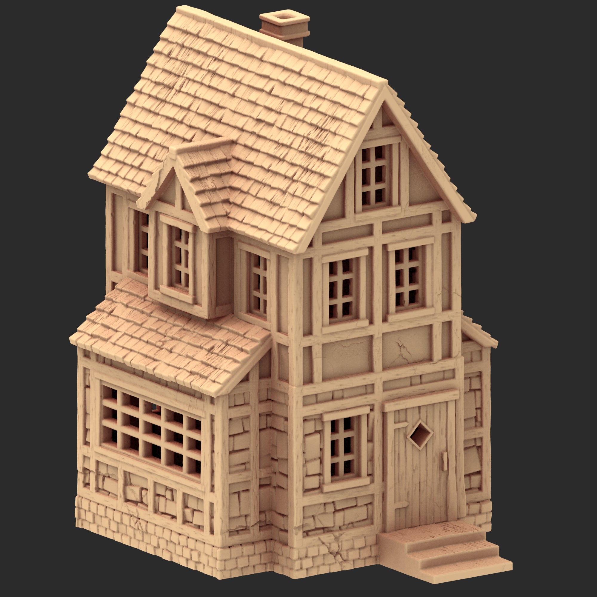 Market Town Part 4 - x11 Buildings, x5 Stalls