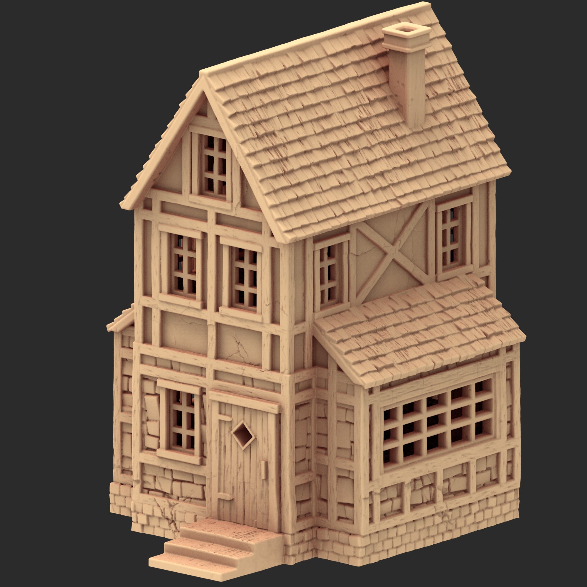 Market Town Part 4 - x11 Buildings, x5 Stalls