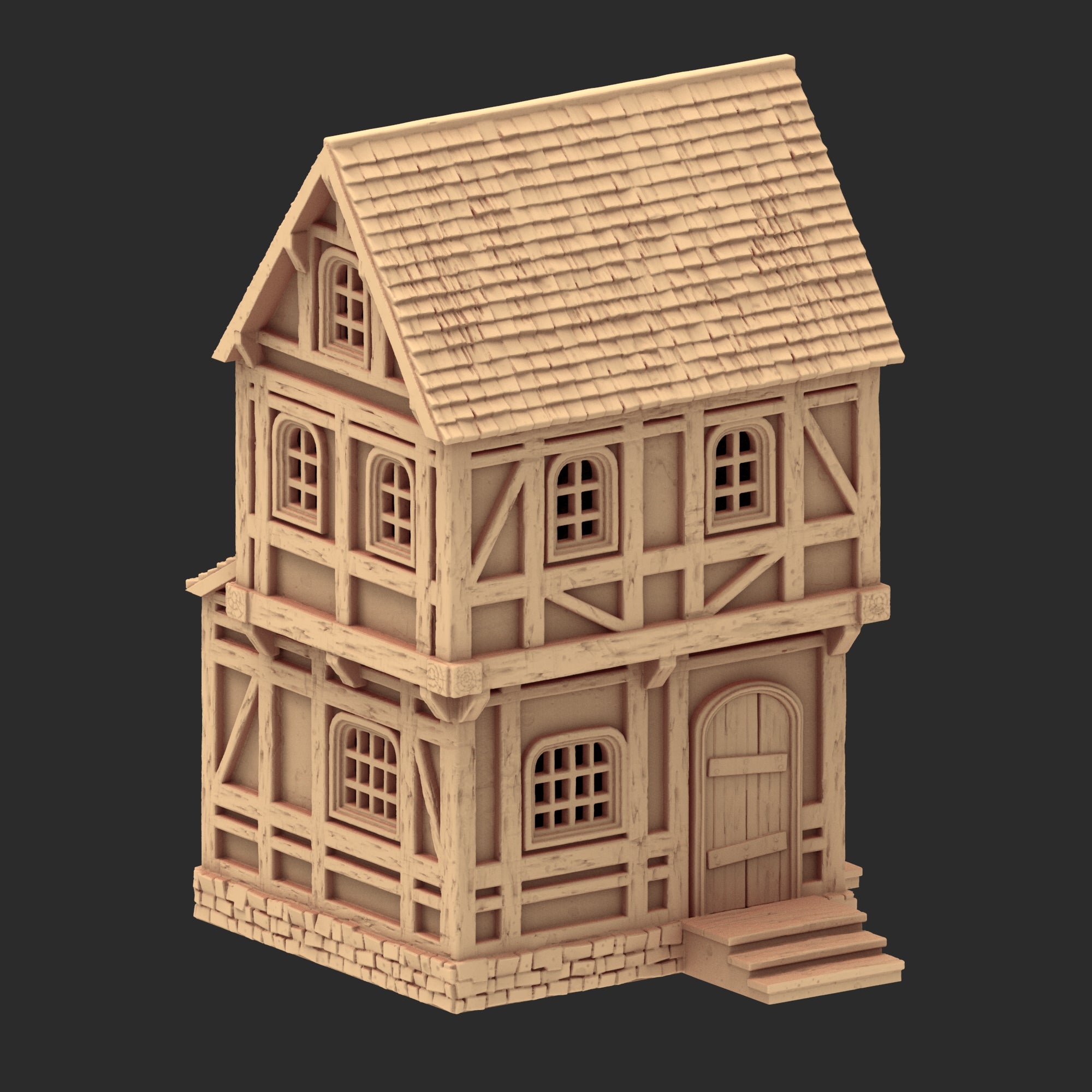 Market Town Part 4 - x11 Buildings, x5 Stalls