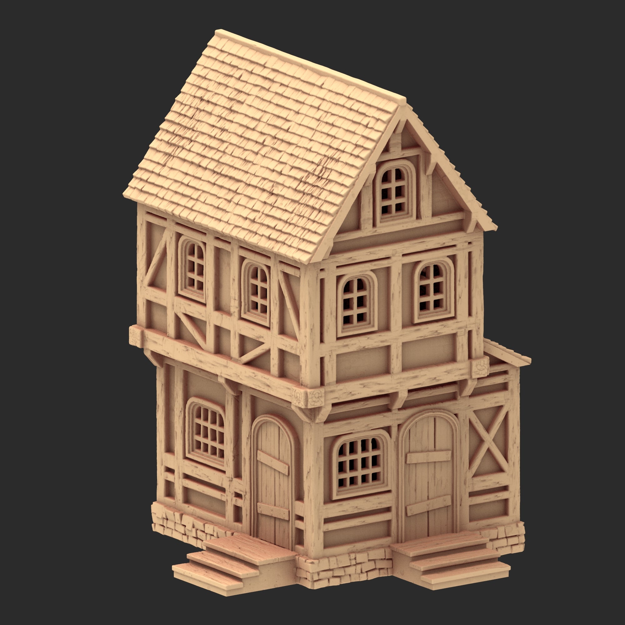 Market Town Part 4 - x11 Buildings, x5 Stalls