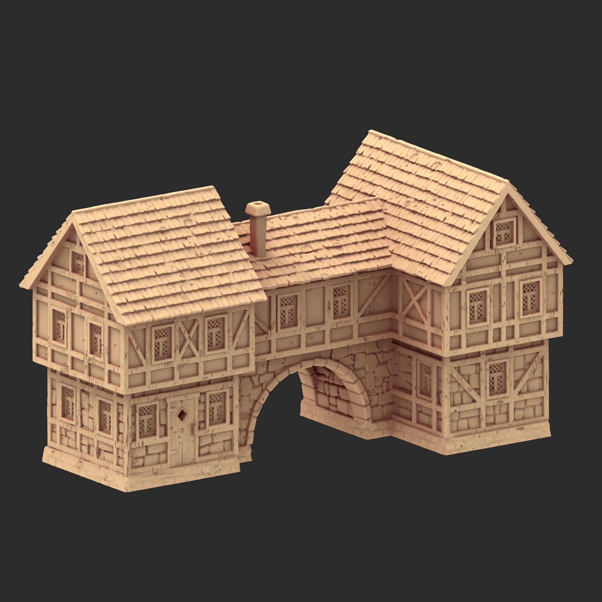 Market Town Part 4 - x11 Buildings, x5 Stalls