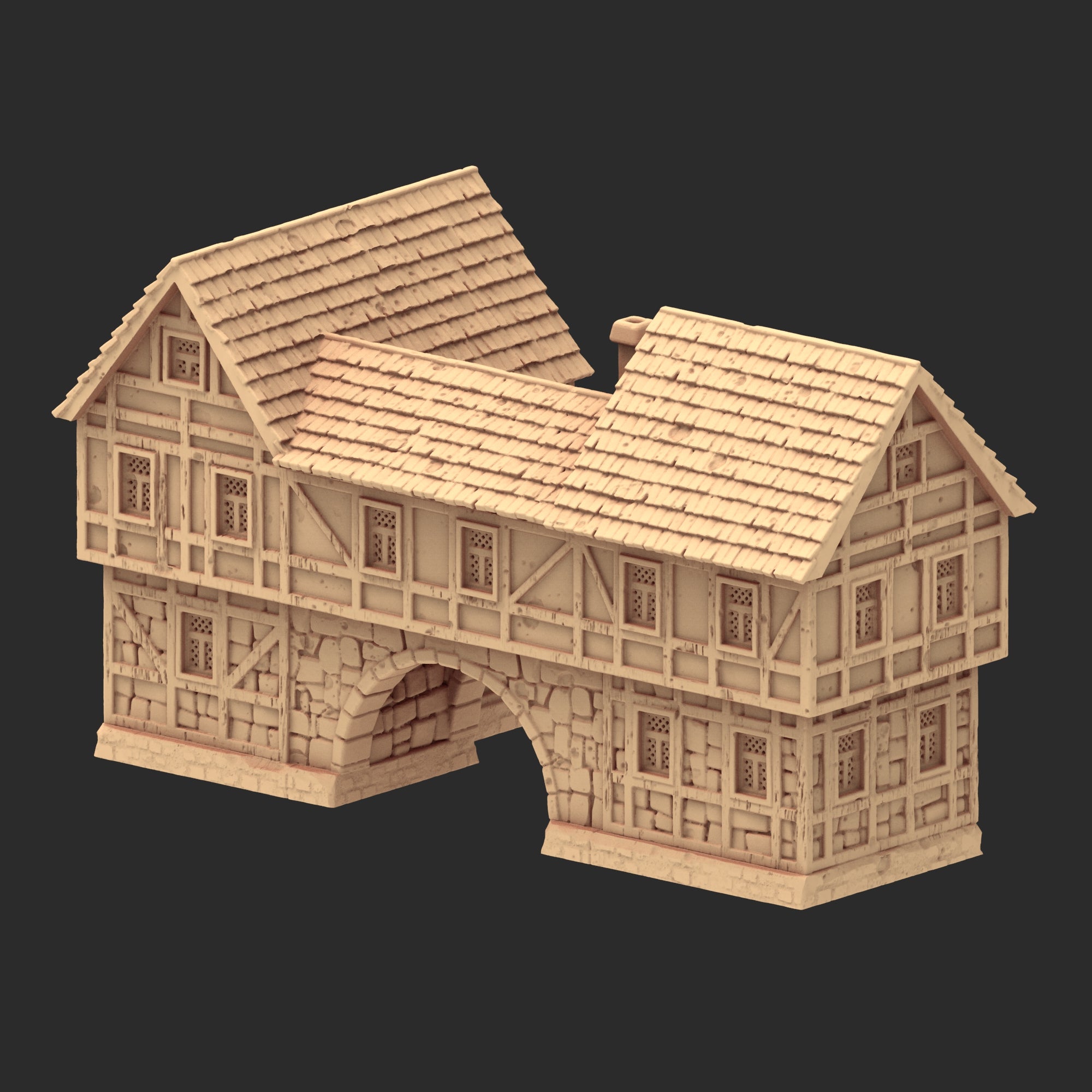 Market Town Part 4 - x11 Buildings, x5 Stalls