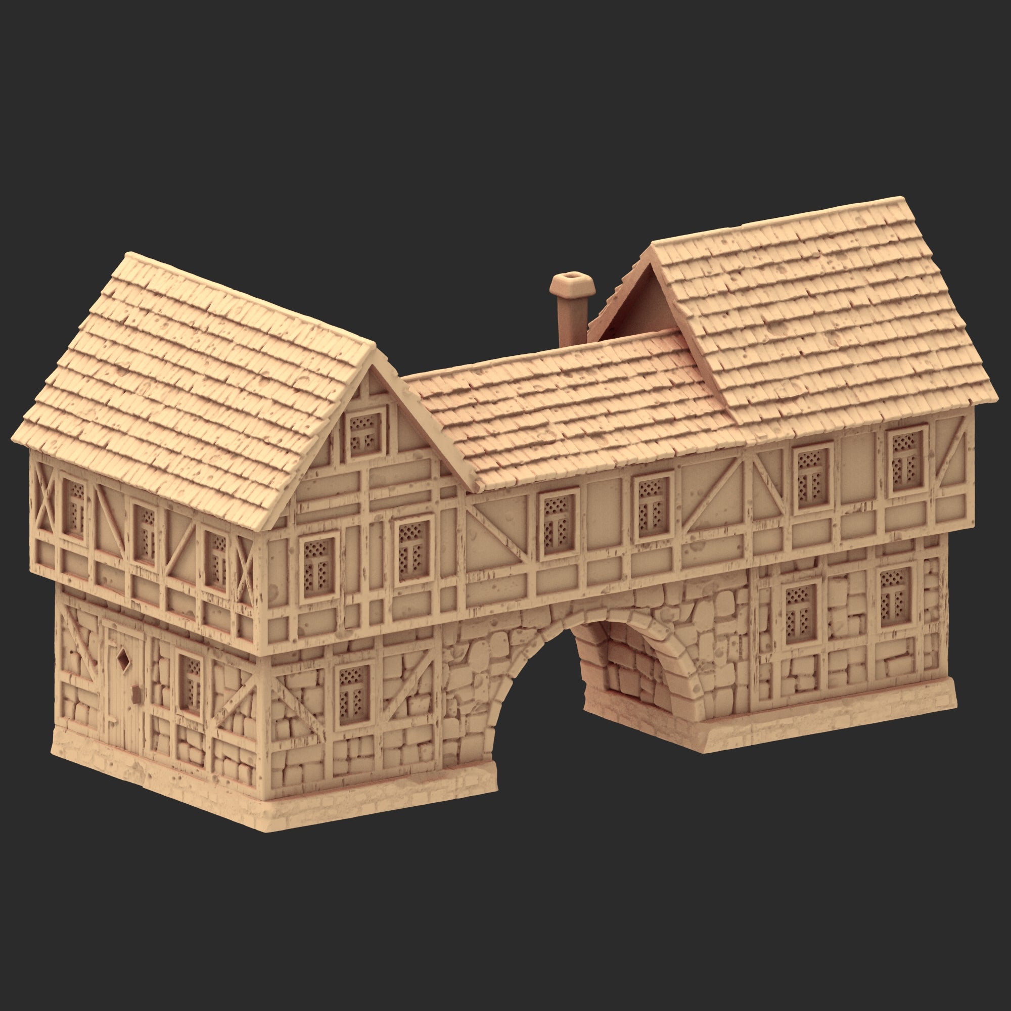 Market Town Part 4 - x11 Buildings, x5 Stalls