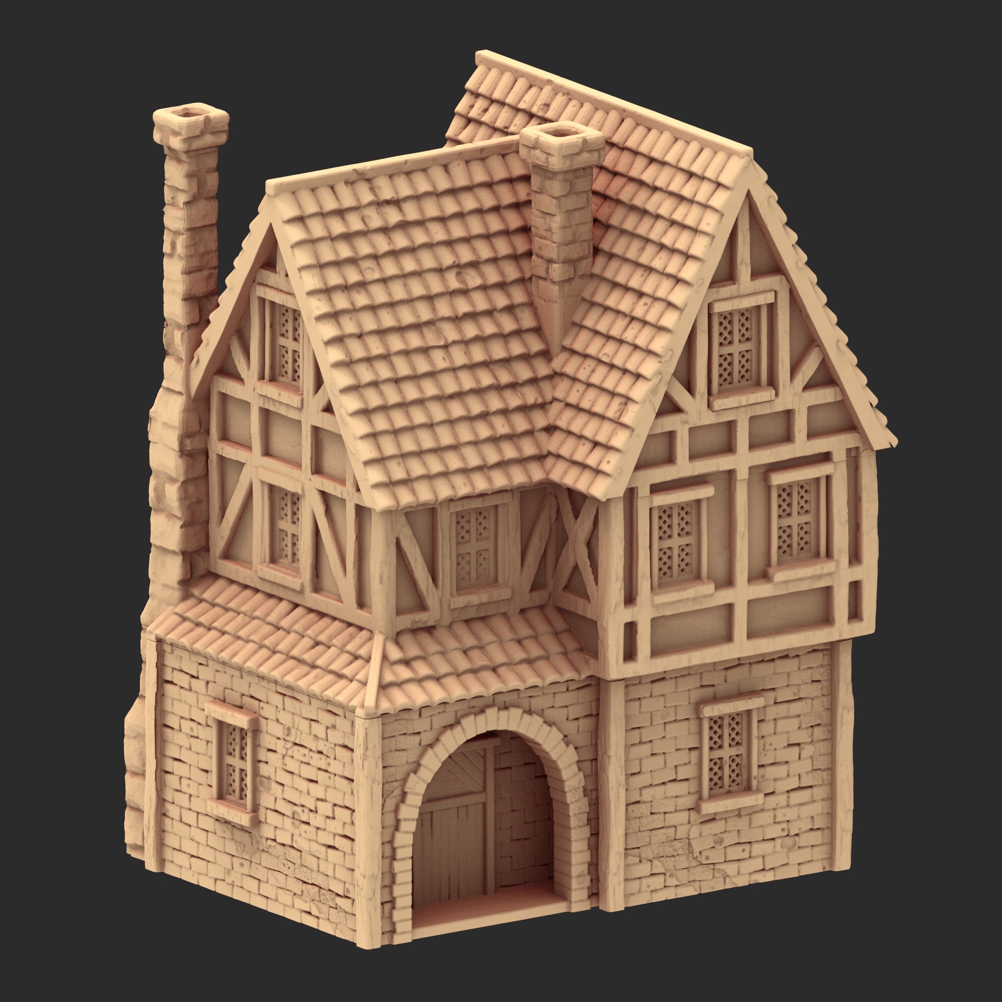 Market Town Part 4 - x11 Buildings, x5 Stalls