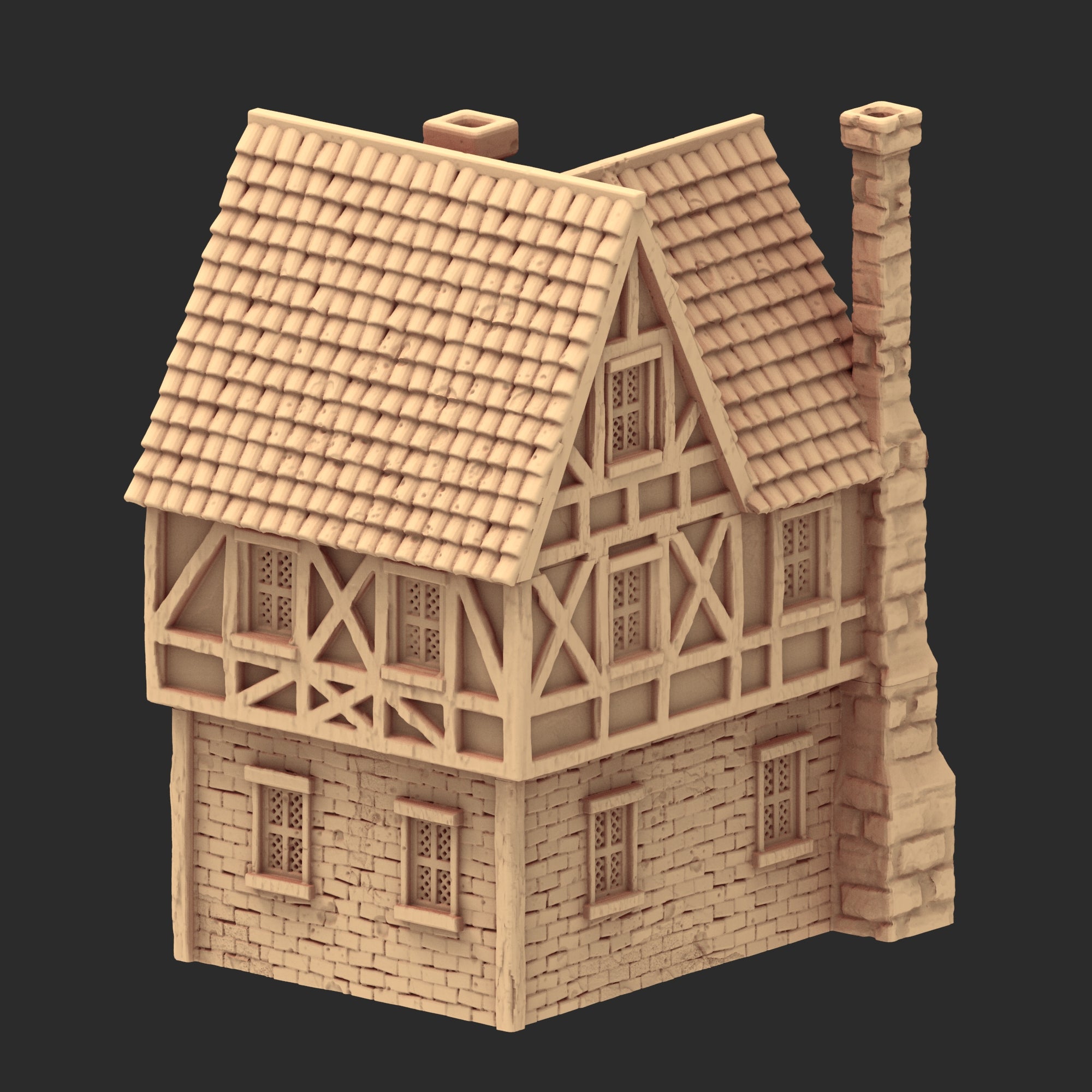 Market Town Part 4 - x11 Buildings, x5 Stalls