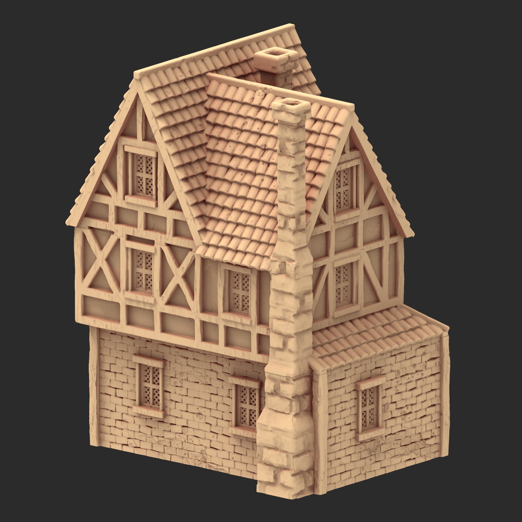 Market Town Part 4 - x11 Buildings, x5 Stalls