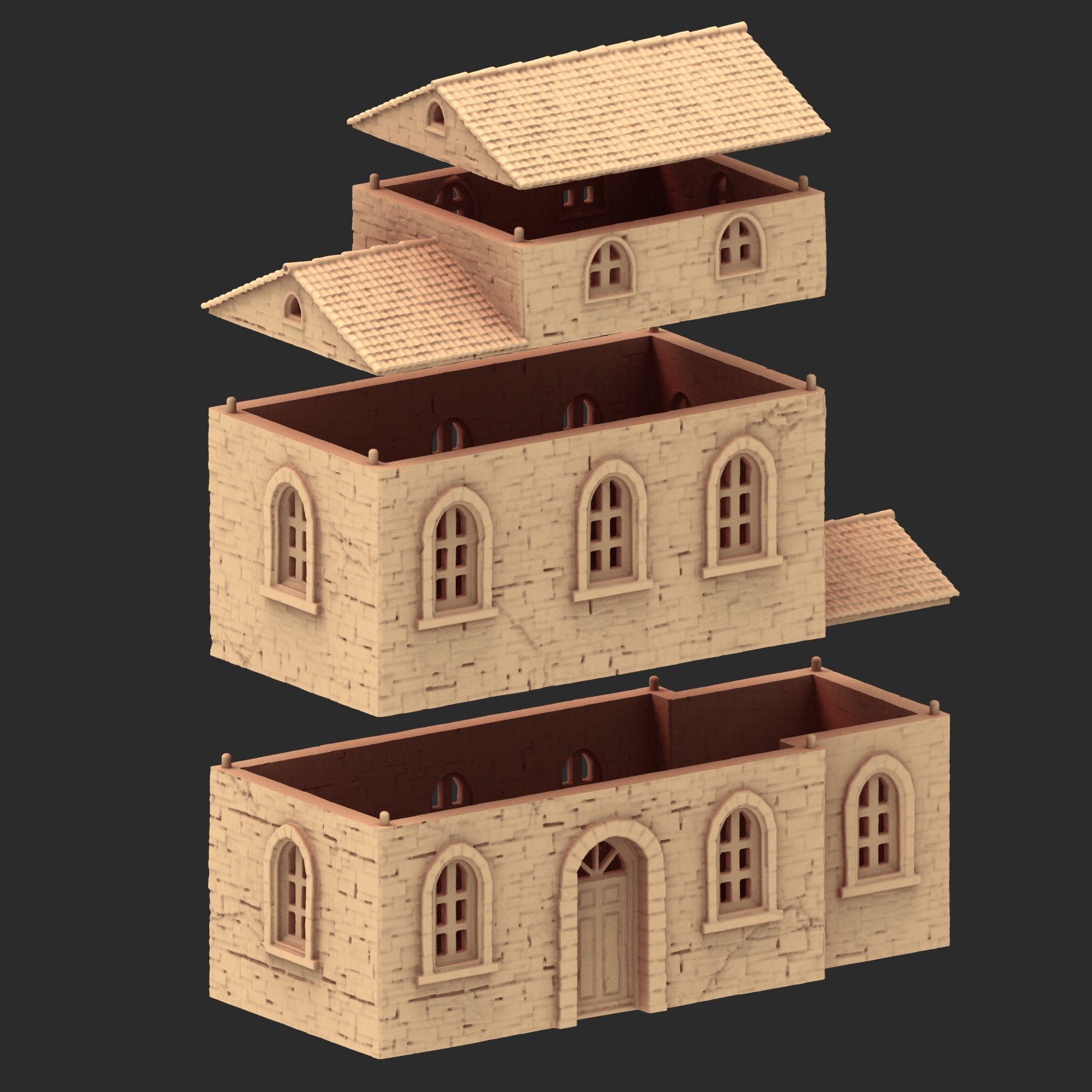 Provence Architecture Part 2 – x9 Printable STL Buildings (28mm Scale)