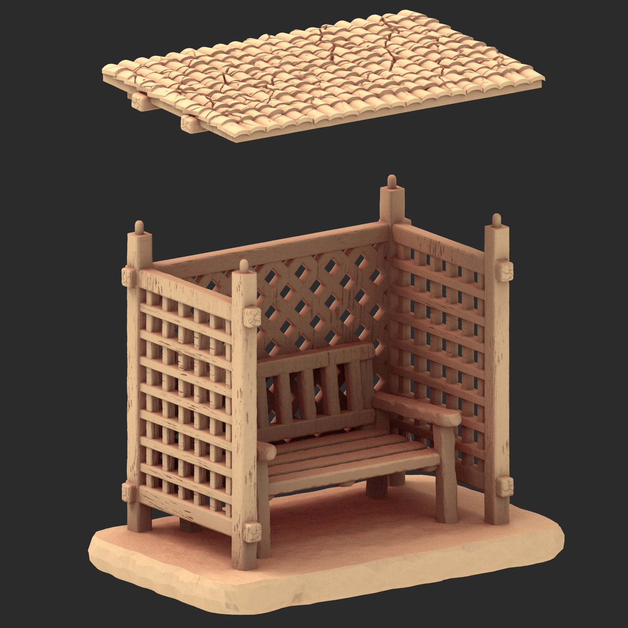 Provence Architecture Part 2 – x9 Printable STL Buildings (28mm Scale)