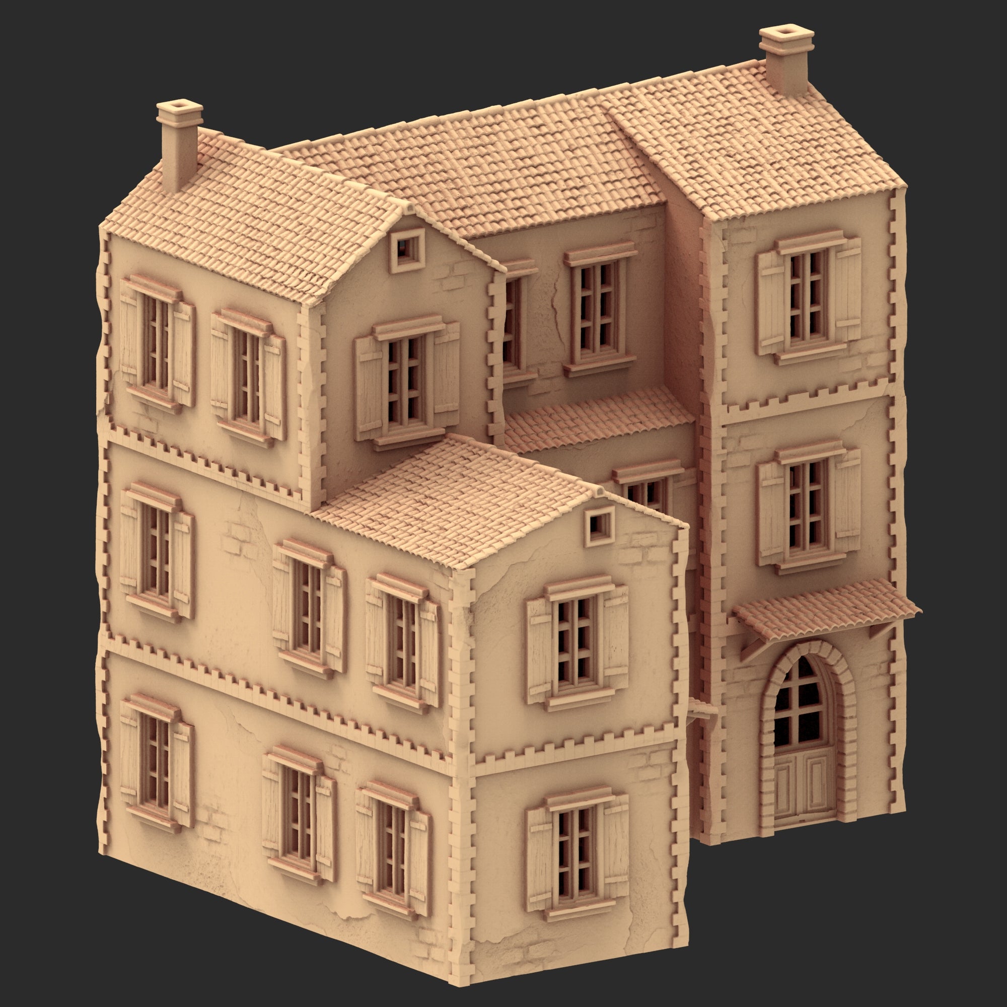 Provence Architecture Part 2 – x9 Printable STL Buildings (28mm Scale)