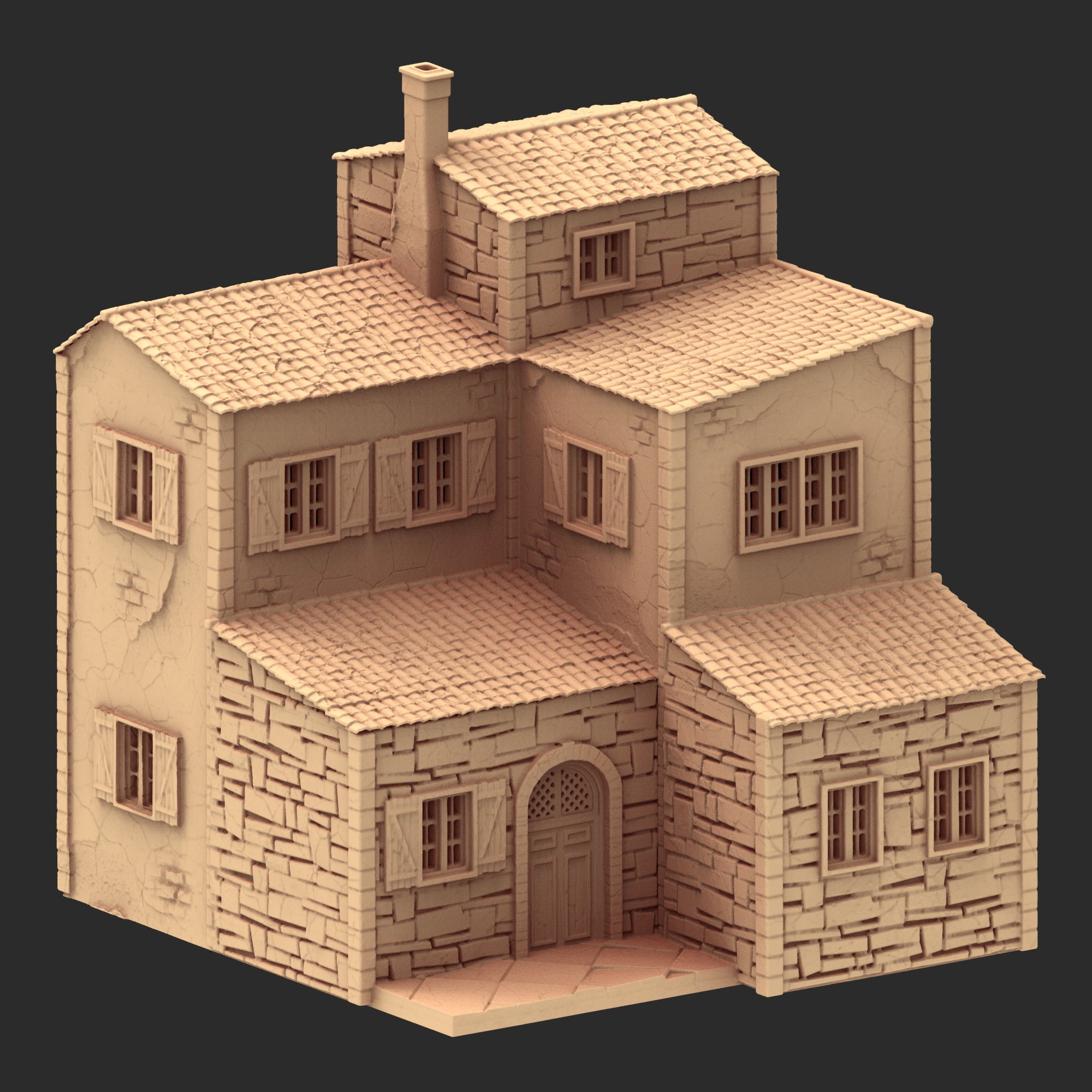 Provence Architecture Part 2 – x9 Printable STL Buildings (28mm Scale)