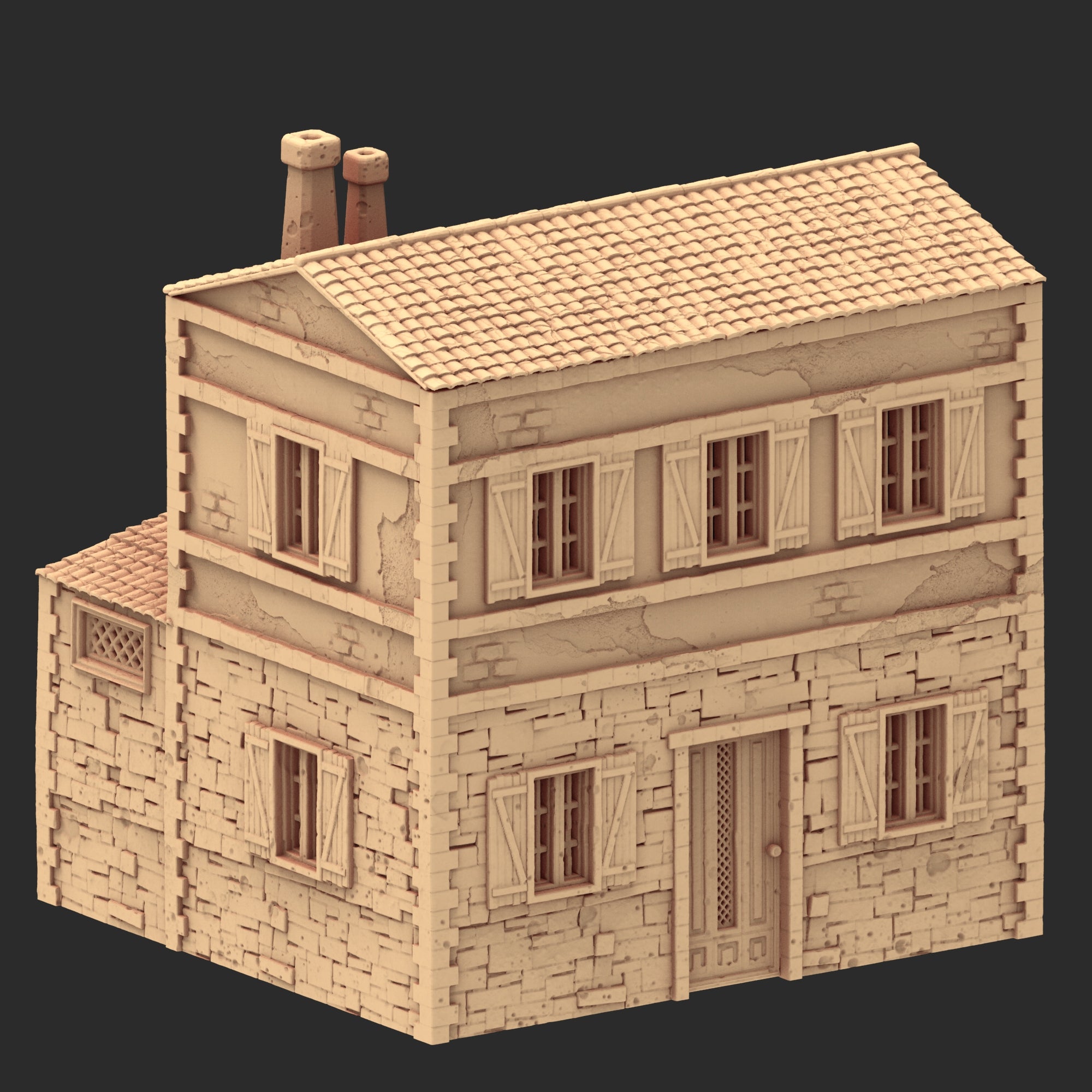 Provence Architecture Part 2 – x9 Printable STL Buildings (28mm Scale)