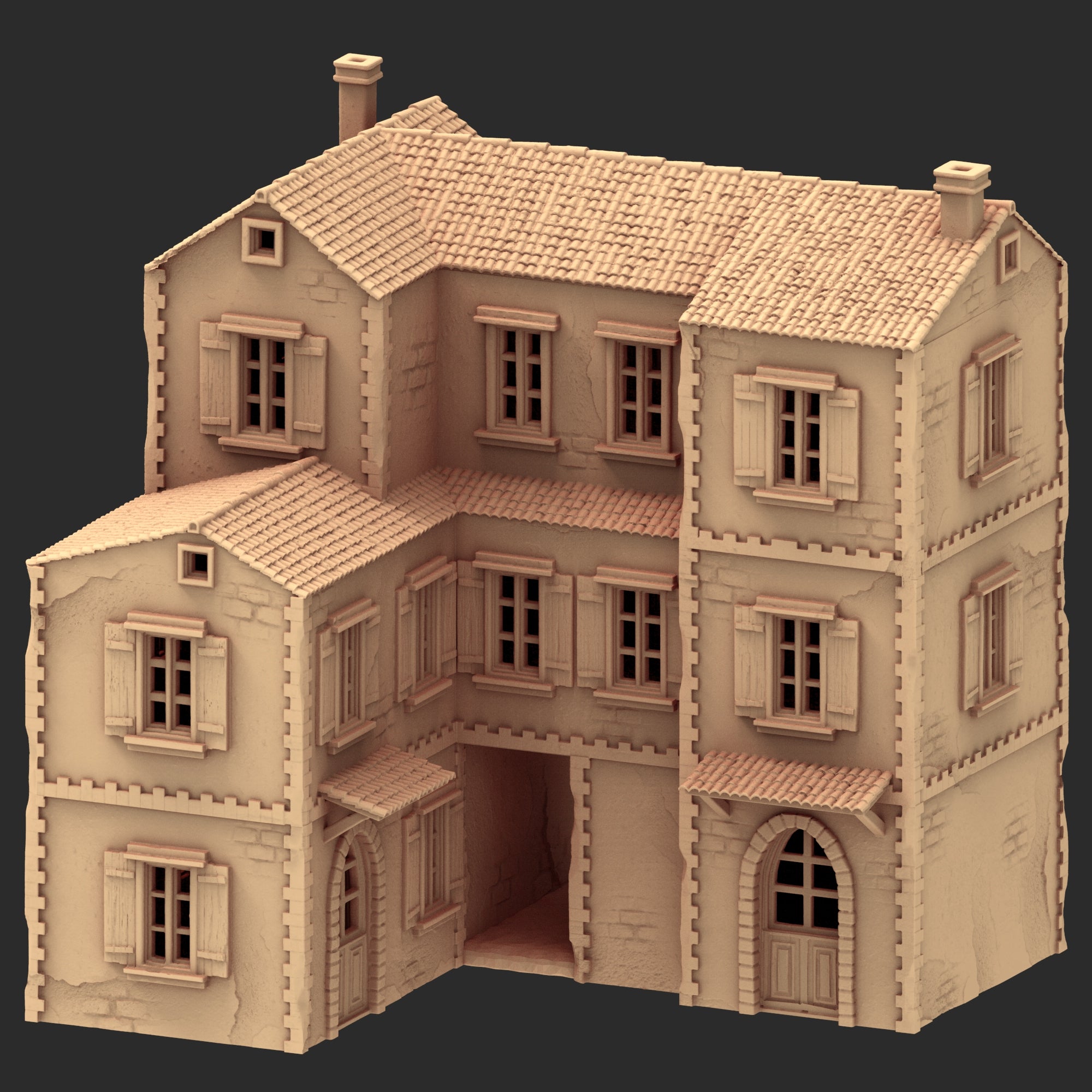 Provence Architecture Part 2 – x9 Printable STL Buildings (28mm Scale)