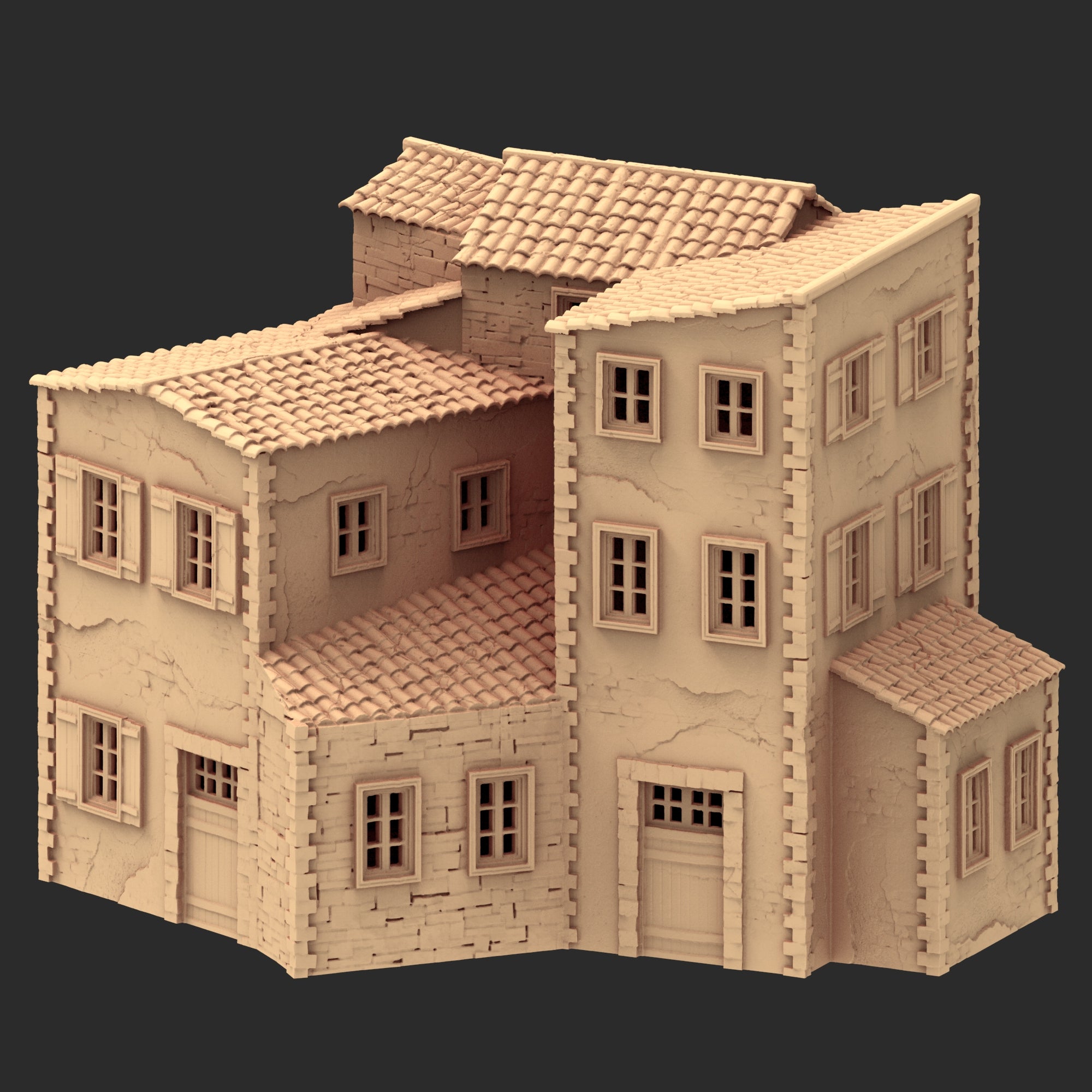 Provence Architecture Part 2 – x9 Printable STL Buildings (28mm Scale)