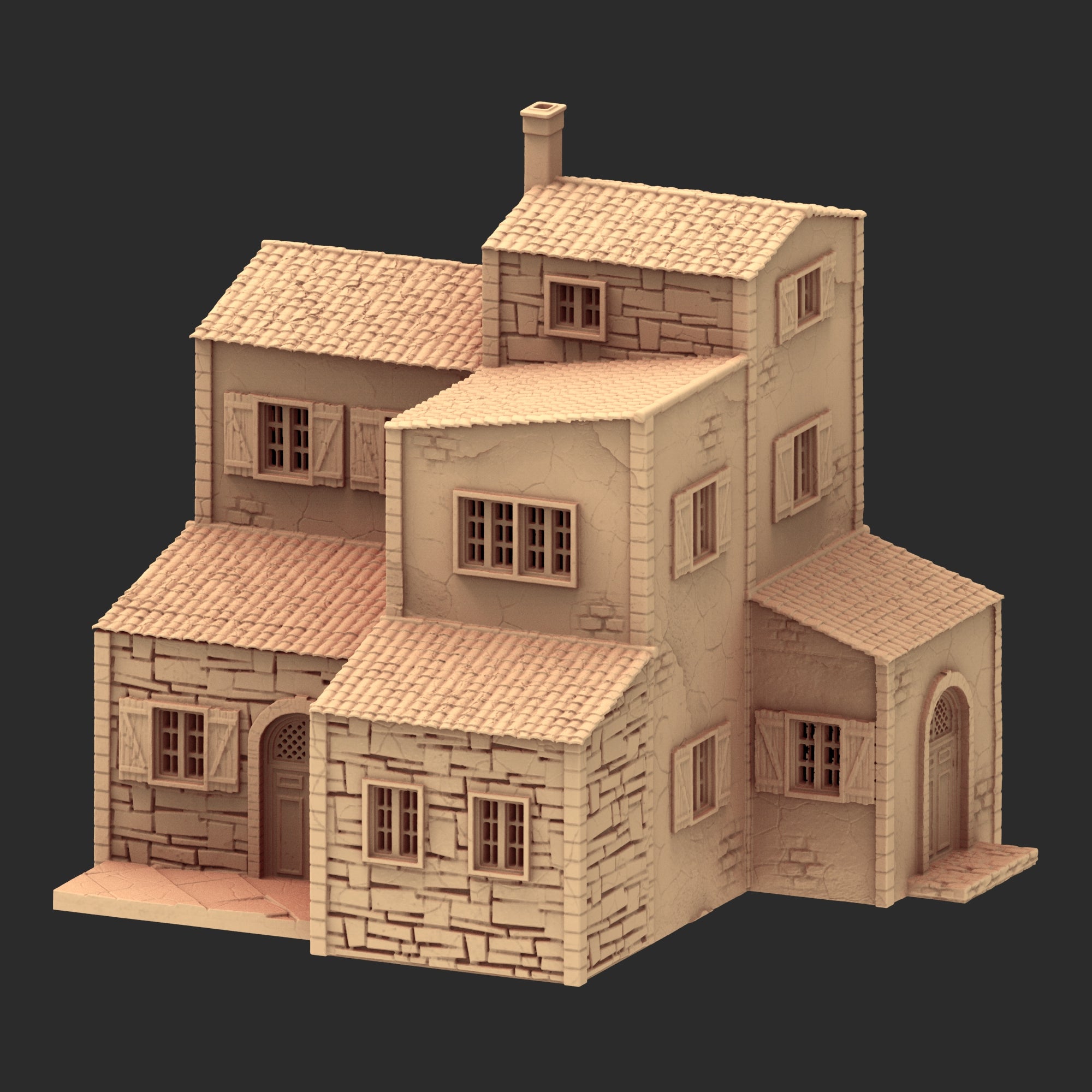 Provence Architecture Part 2 – x9 Printable STL Buildings (28mm Scale)