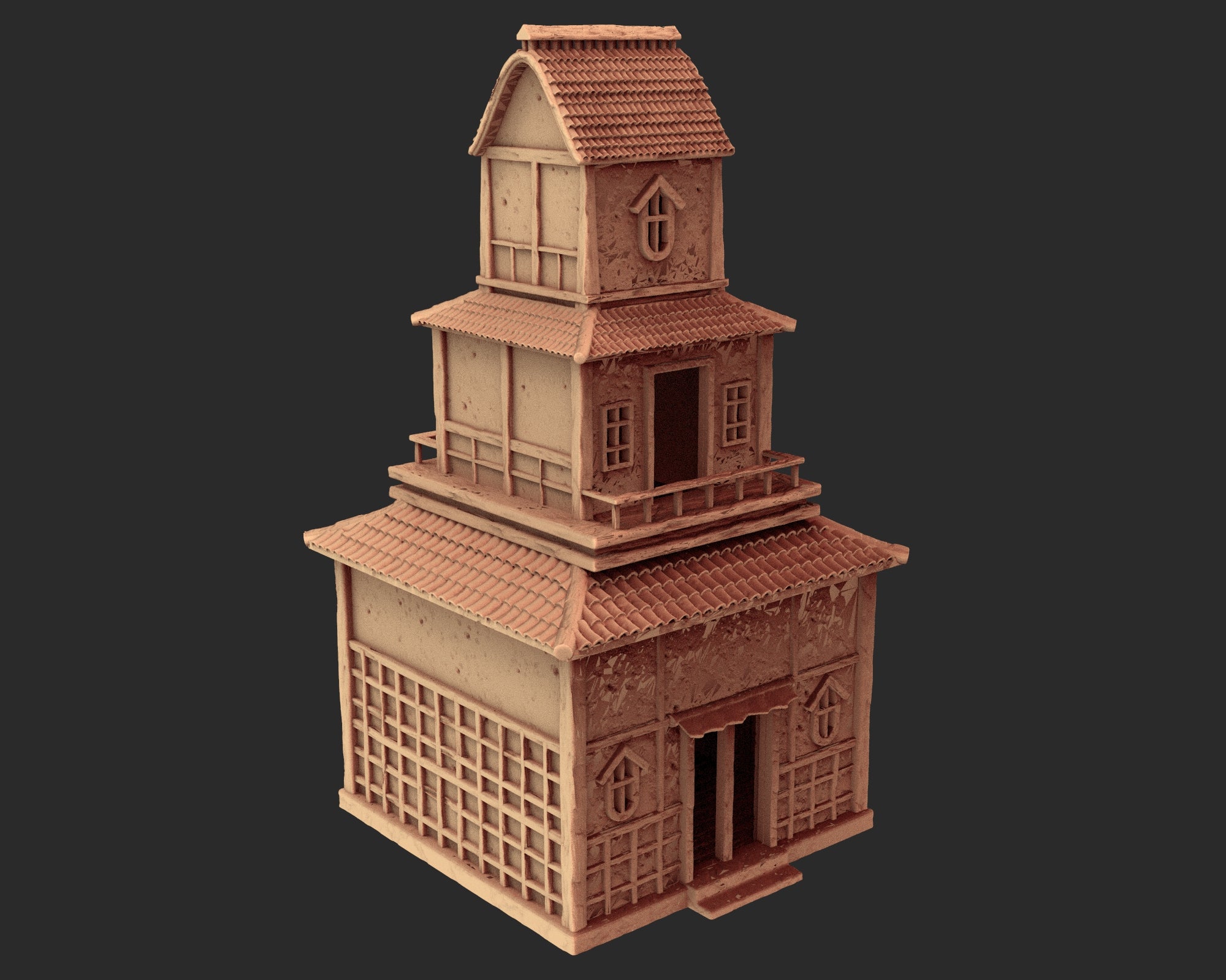 Japanese medieval buildings part 1 - x6 Buildings