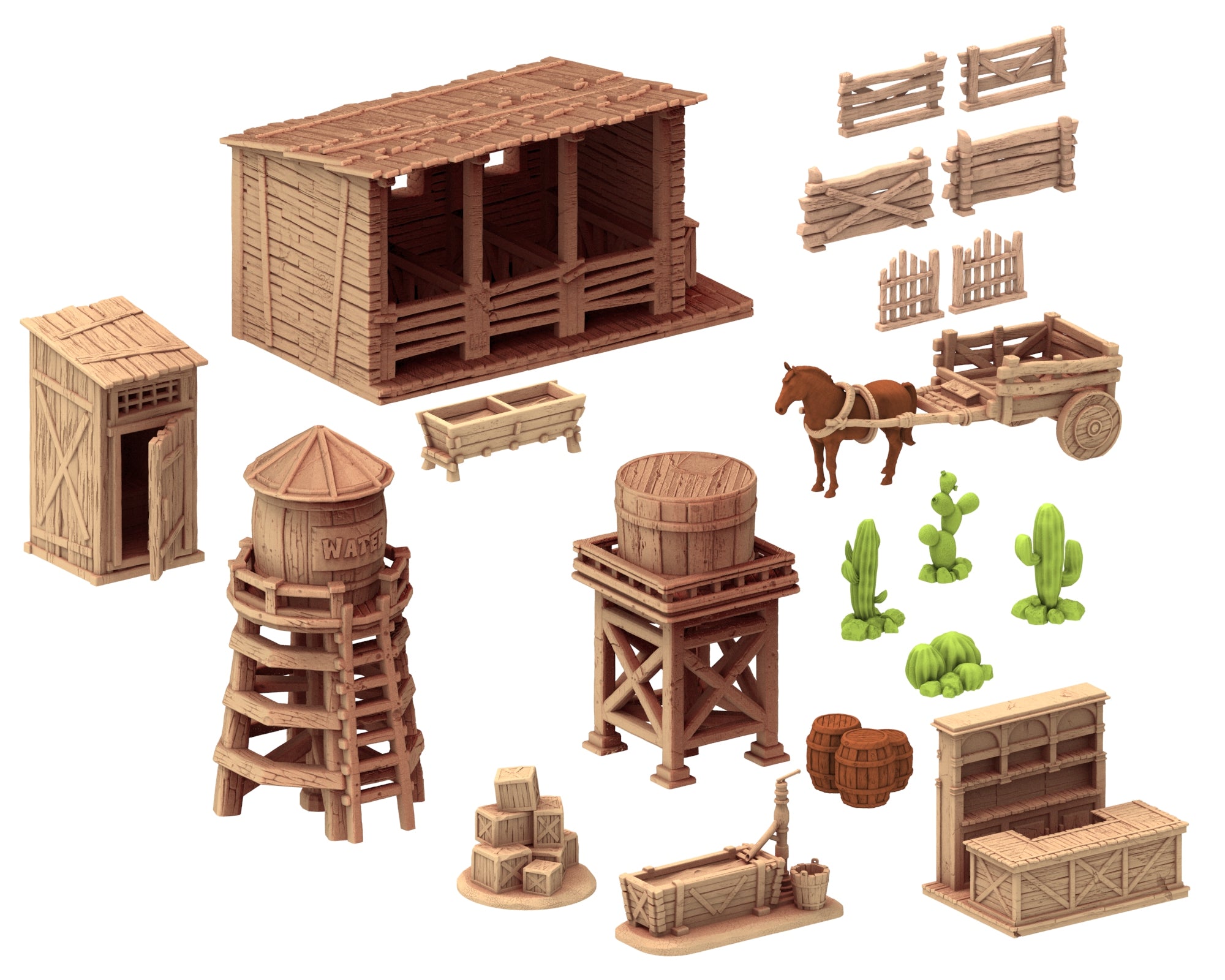 Wild West - Small town Part 1 - x10 Buildings