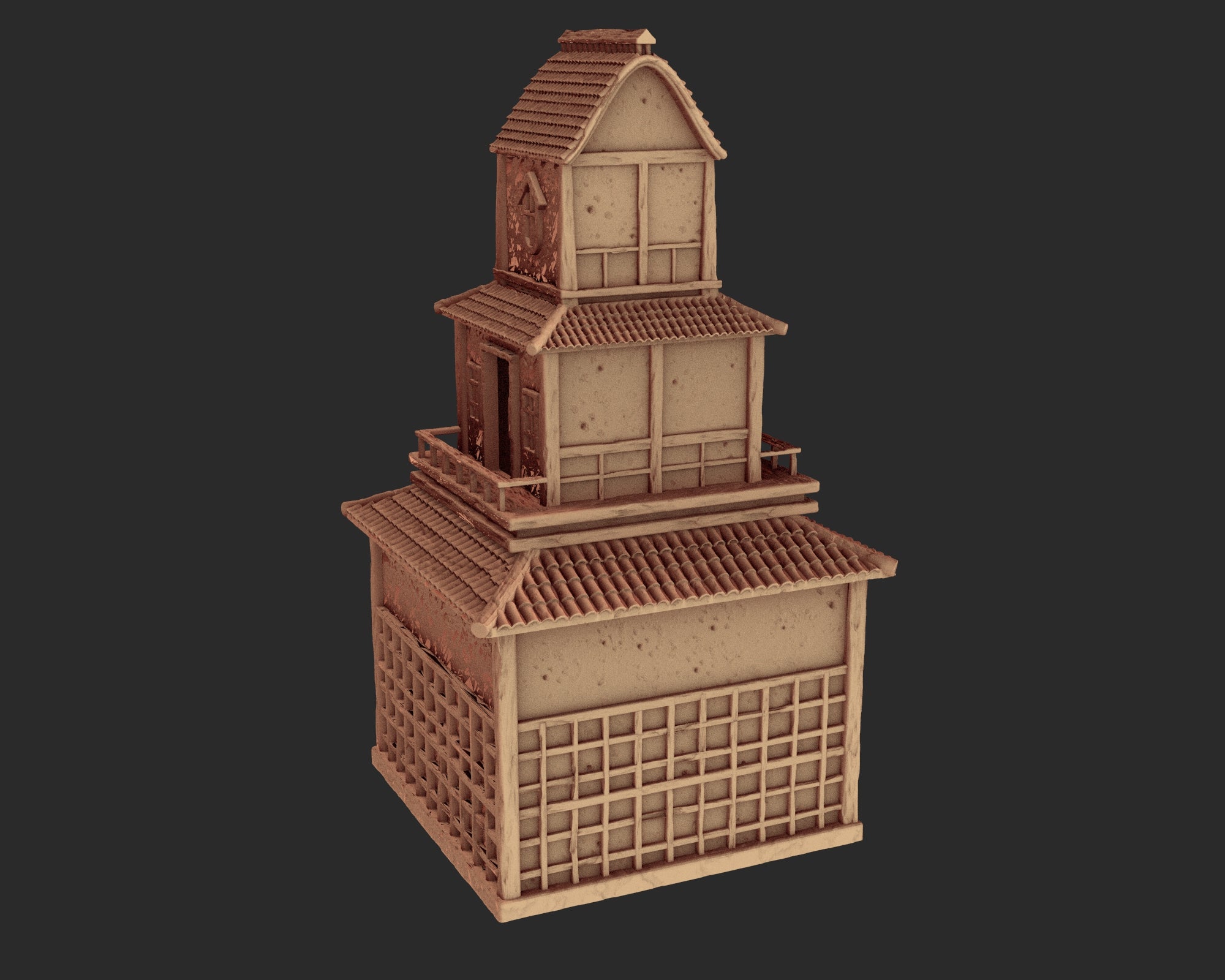 Japanese medieval buildings part 1 - x6 Buildings