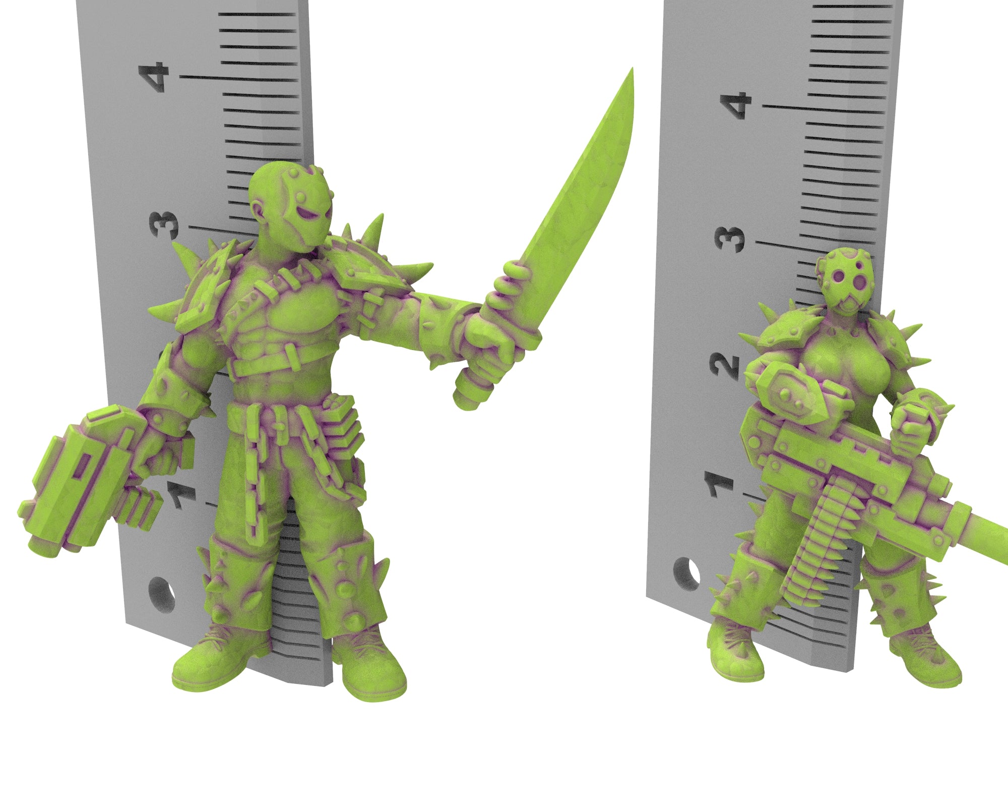 Harbingers of darkness - 32mm Cultists of Chaos god - Full infantry unit - OPR Tabletop wargame Resin 3D printed proxy, Edge Miniatures