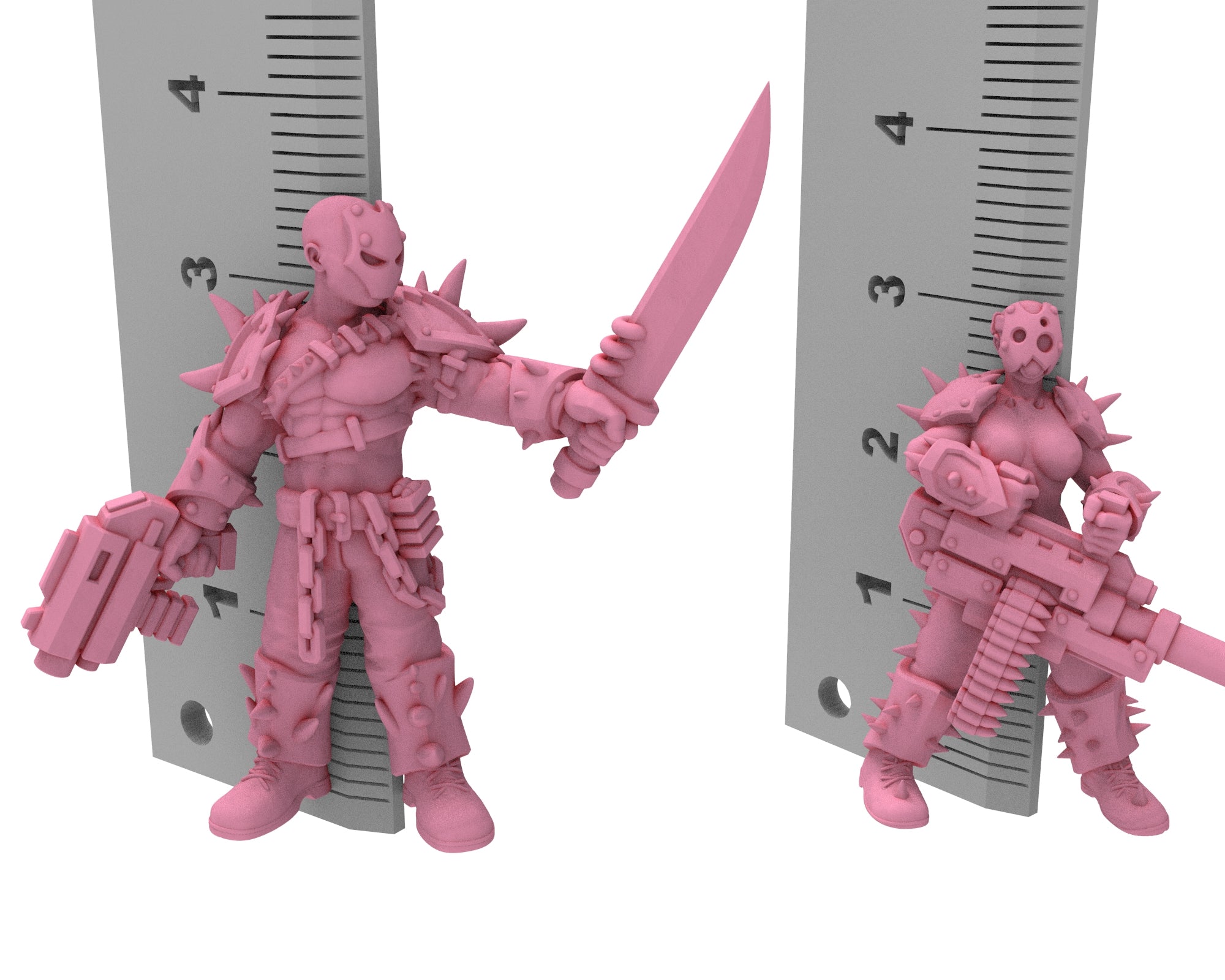 Daemons of lust - 32mm Sadistic Cultists of Chaos god - Melee infantry - OPR Tabletop wargame Resin 3D printed proxy, Edge Miniatures