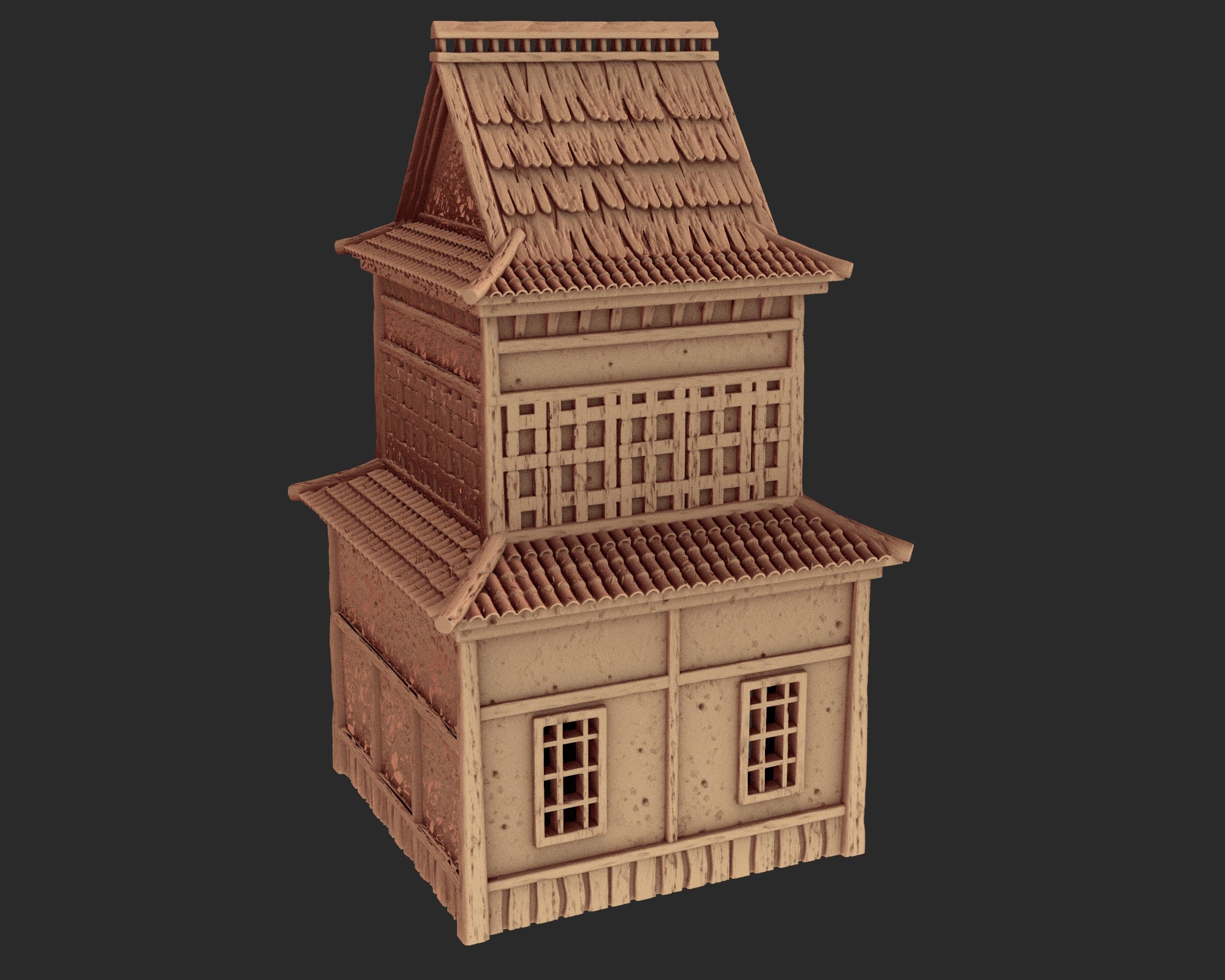 Japanese medieval buildings part 1 - x6 Buildings