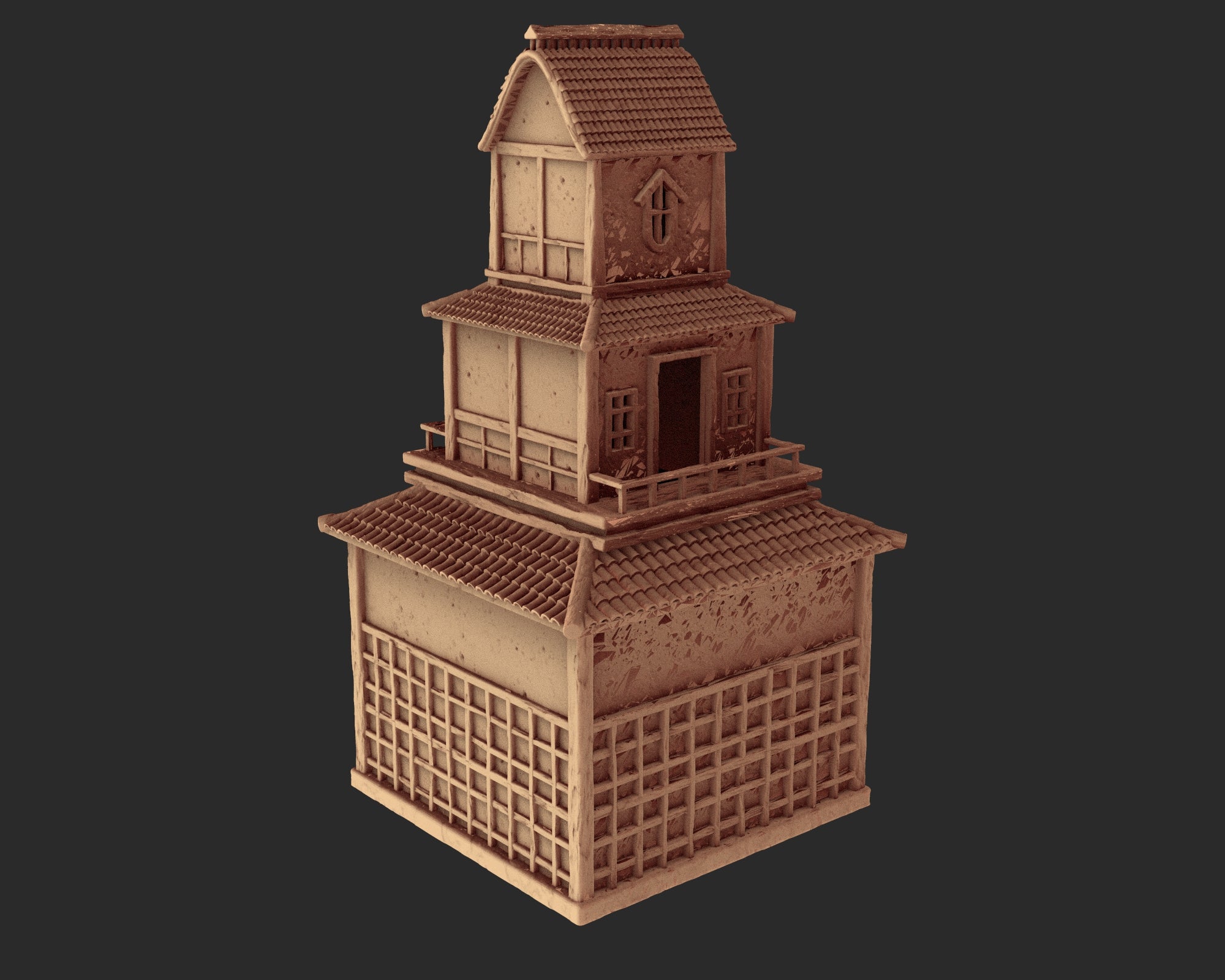 Japanese medieval buildings part 1 - x6 Buildings