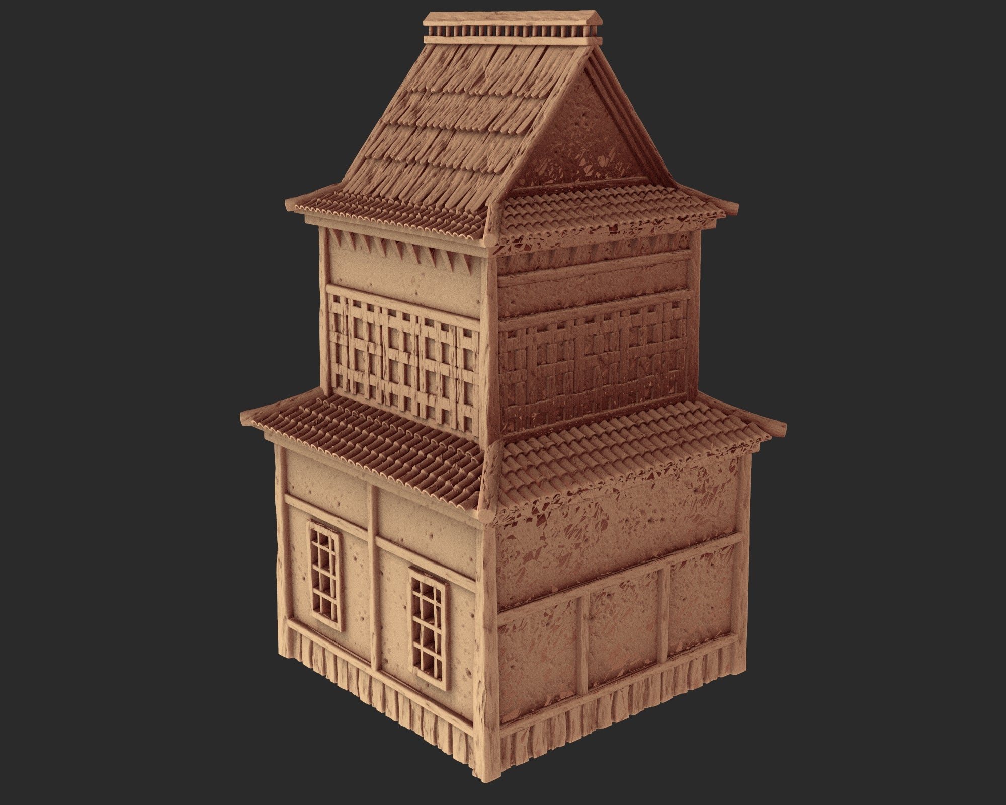 Japanese medieval buildings part 1 - x6 Buildings