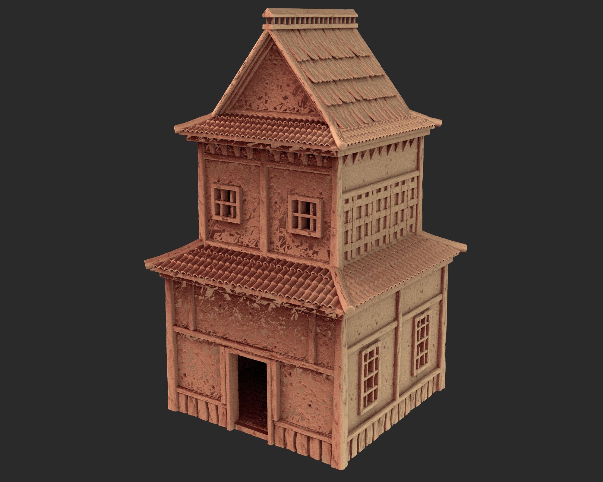 Japanese medieval buildings part 1 - x6 Buildings