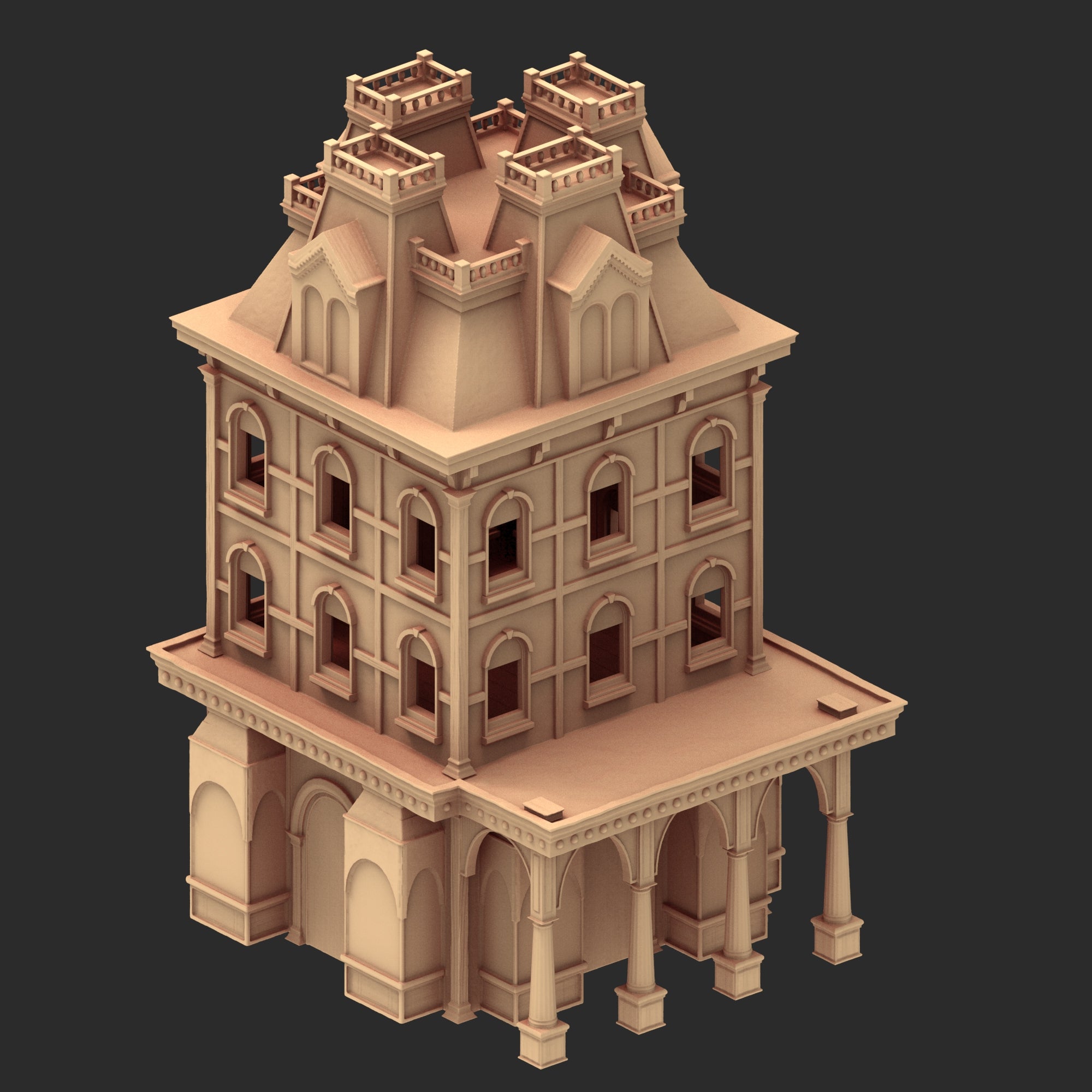 Victorian Architecture – 5 Printable STL Buildings
