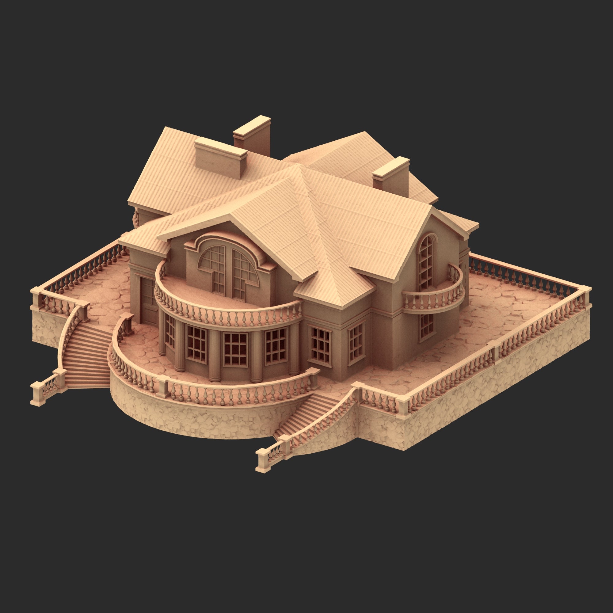 Victorian Architecture – 5 Printable STL Buildings