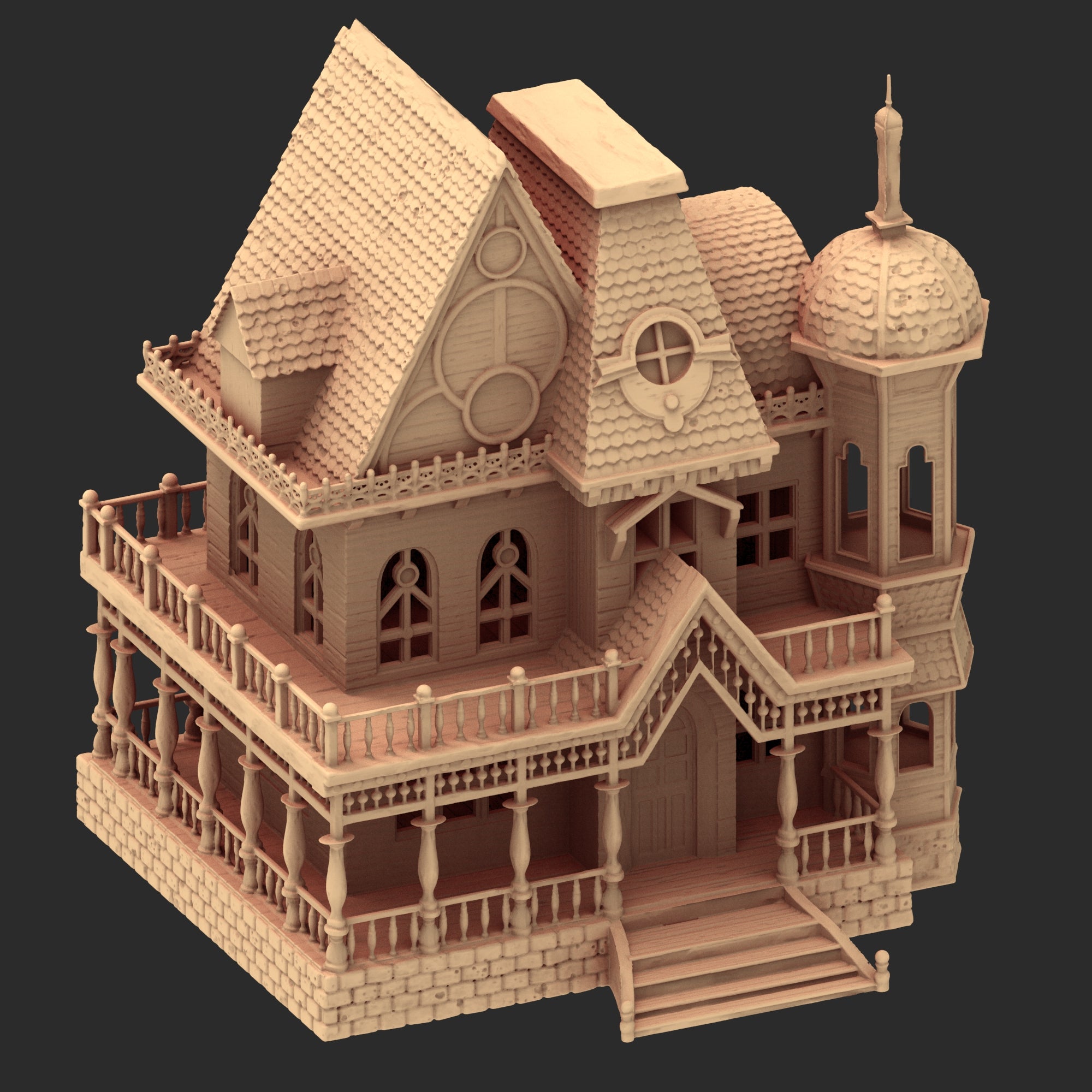 Victorian Architecture – 5 Printable STL Buildings